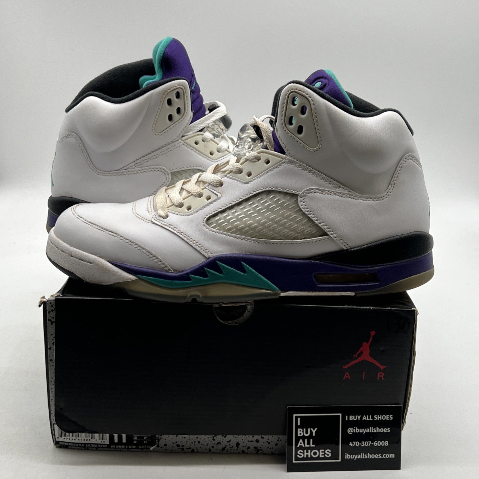 Size 11 - Air Jordan 5 Retro Grape 2013 (136027-108)