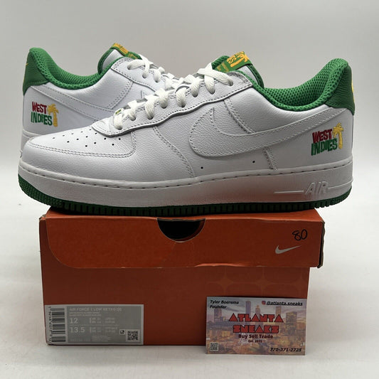 Size 12 - Nike Air Force 1 2022 Low West Indies Green Leather (DX1156-100)