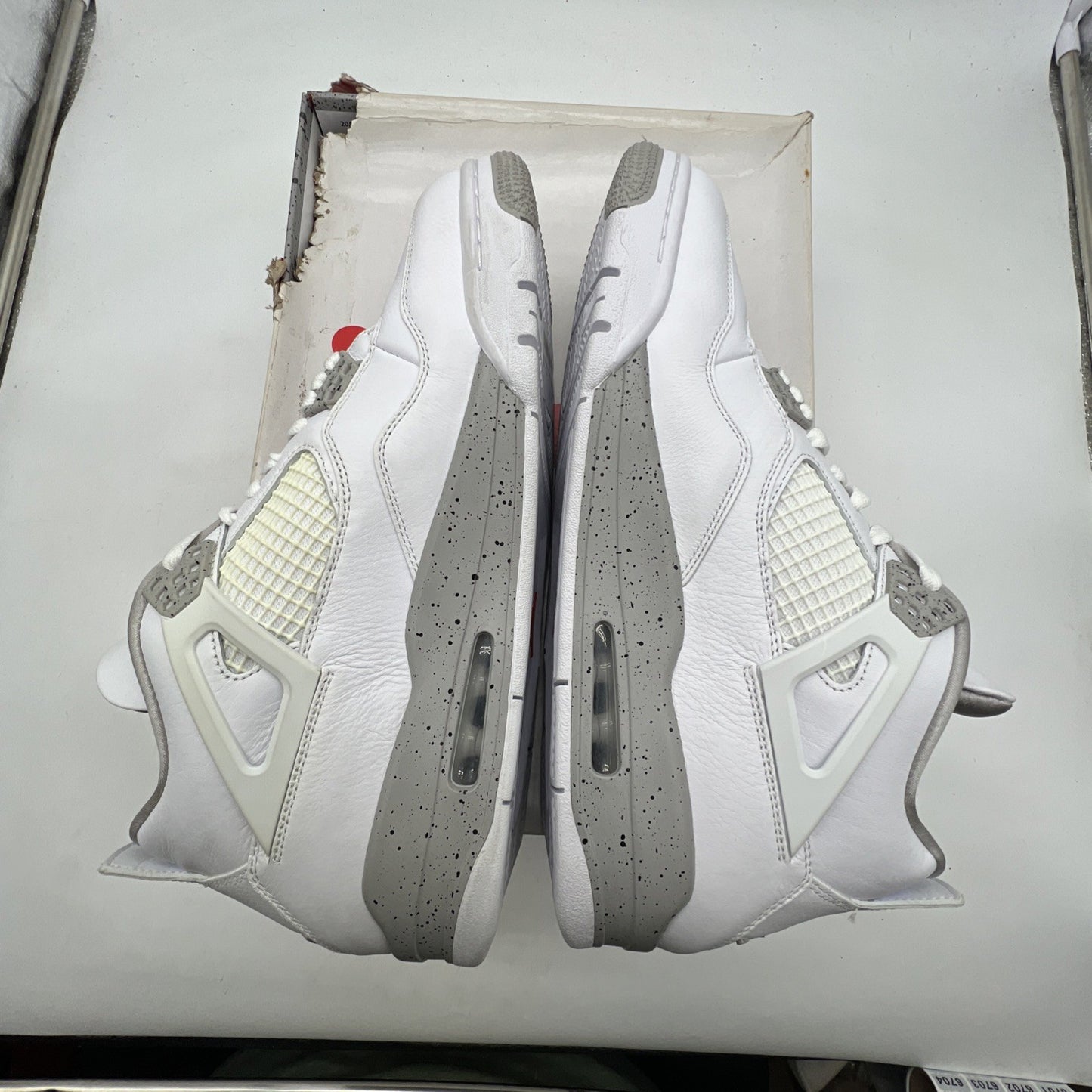 Size 11.5 - Air Jordan 4 Retro Mid White Oreo (CT8527-100)