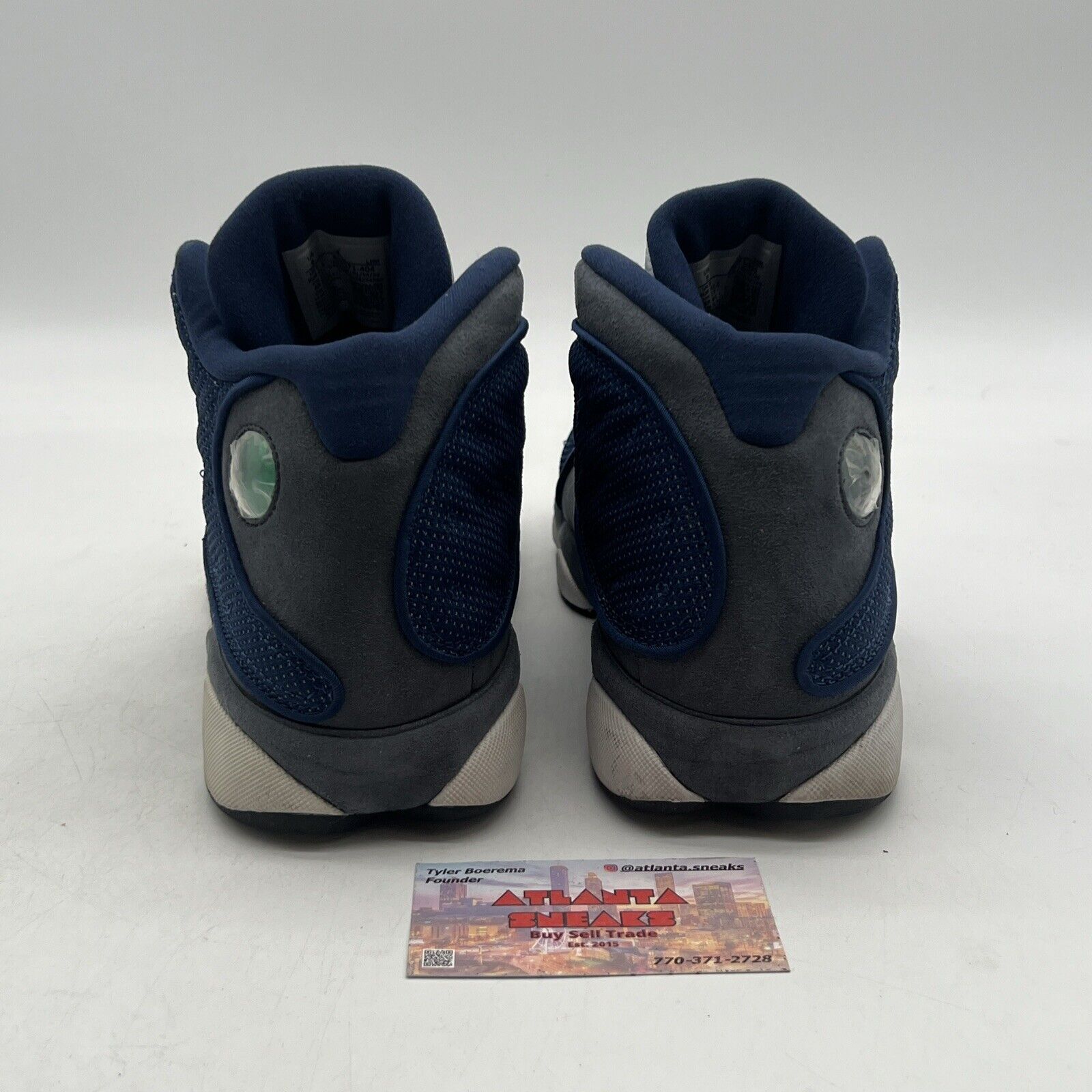 Size 9 - Jordan 13 Retro Mid Flint Blue Grey Leather Suede (414571-404)