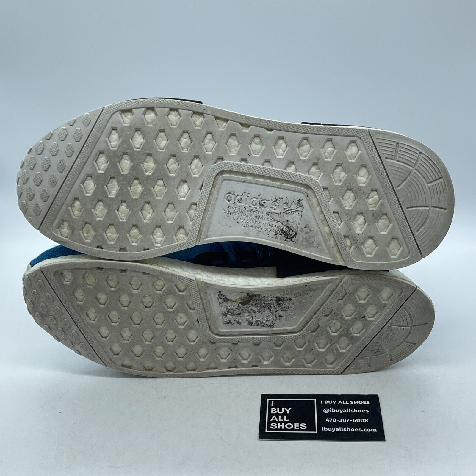 Size 11 - adidas Pharrell x NMD Human Race Blue White Black (BB0618)