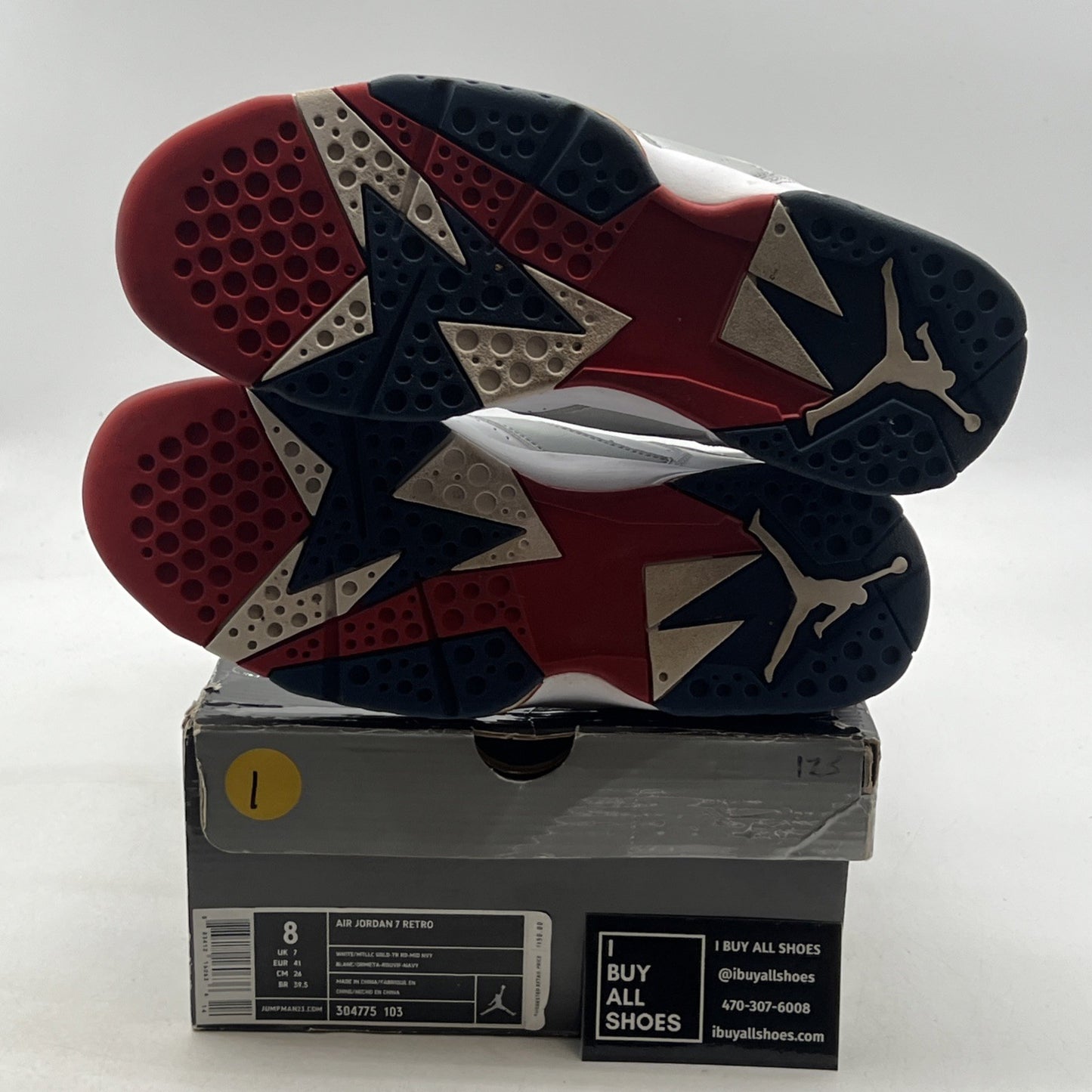 Size 8 - Air Jordan 7 Retro For The Love Of The Game (304775-103)