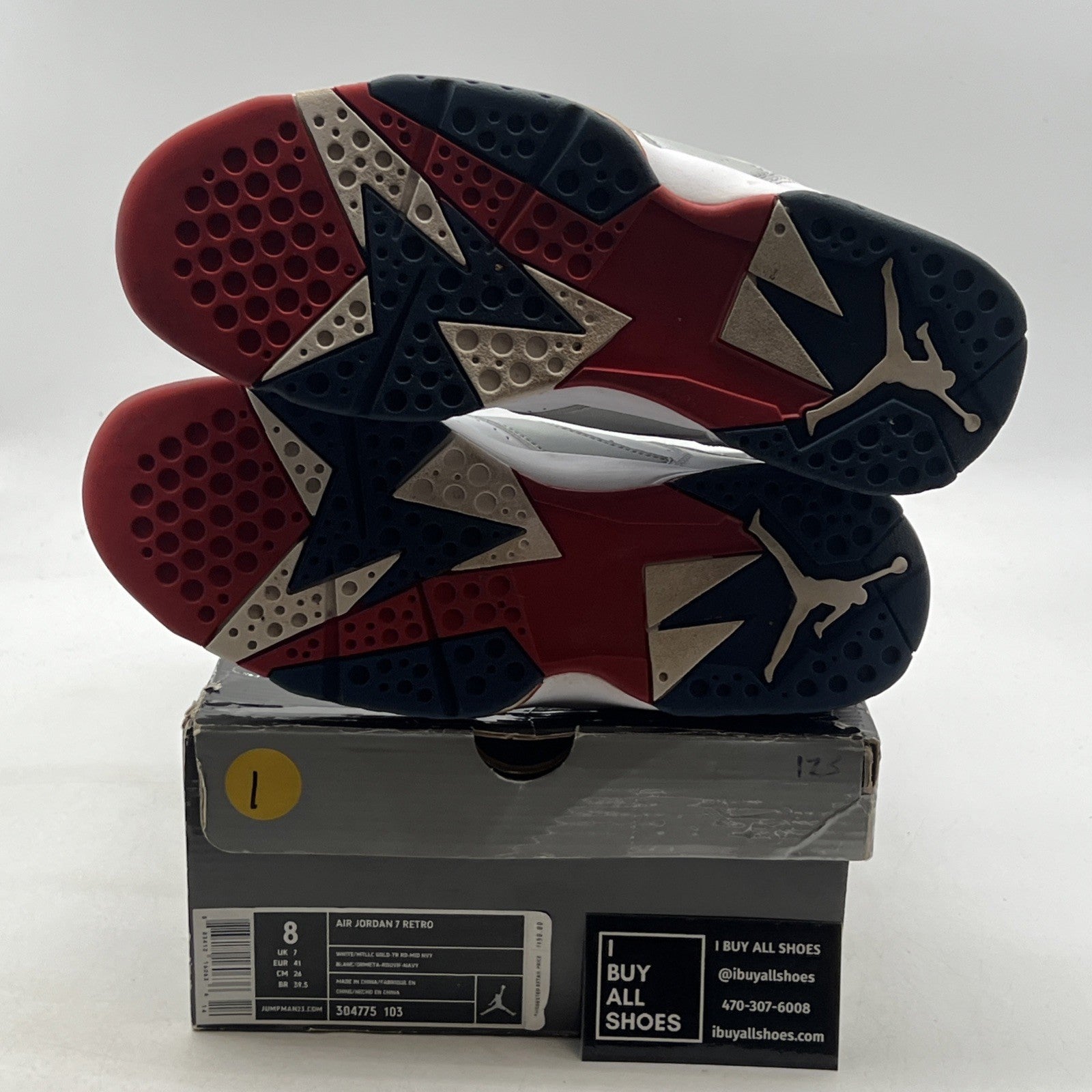 Size 8 - Air Jordan 7 Retro For The Love Of The Game (304775-103)