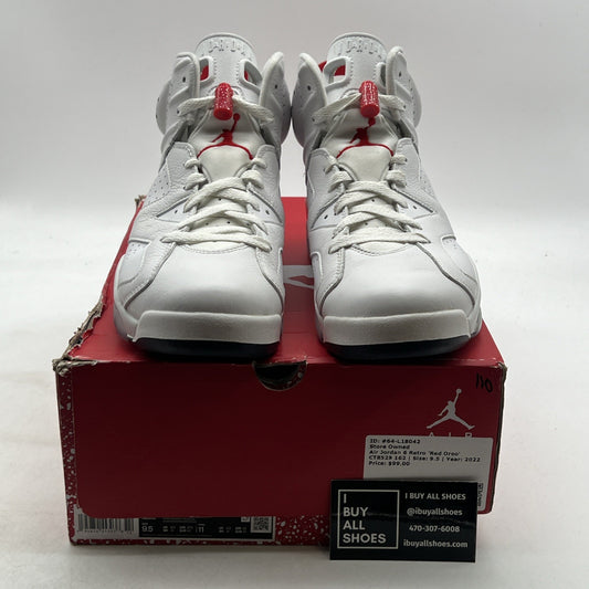 Size 9.5 - Air Jordan 6 White and University Red 2022 (CT8529-162)