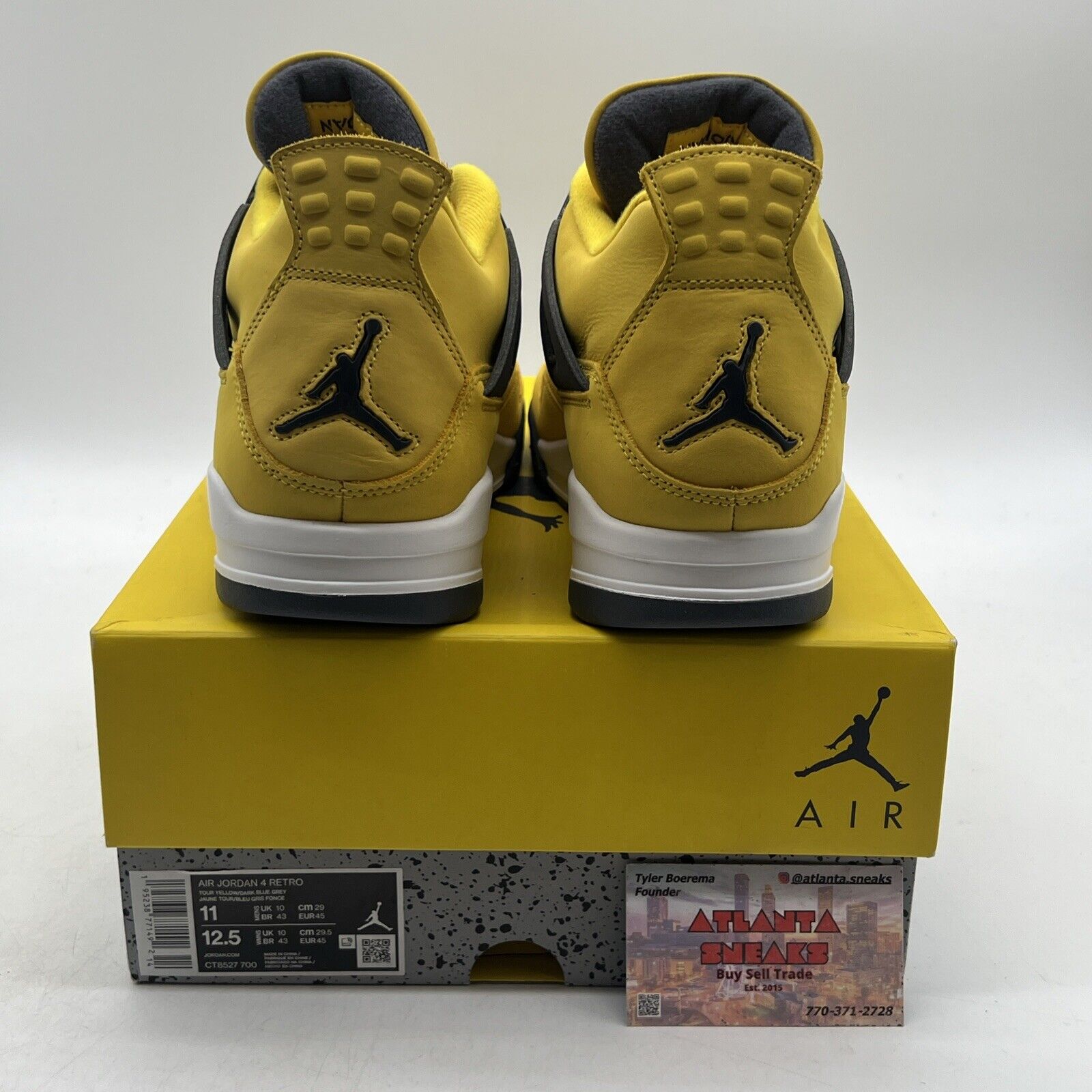 Size 11 - Jordan 4 Retro Mid Lightning Suede Grey White (CT8527-700)