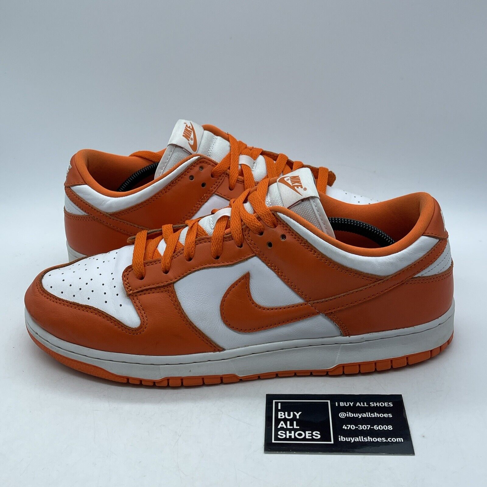 Size 12 - Nike Dunk Low Retro SP Syracuse Orange White Leather Suede (CU1726–101