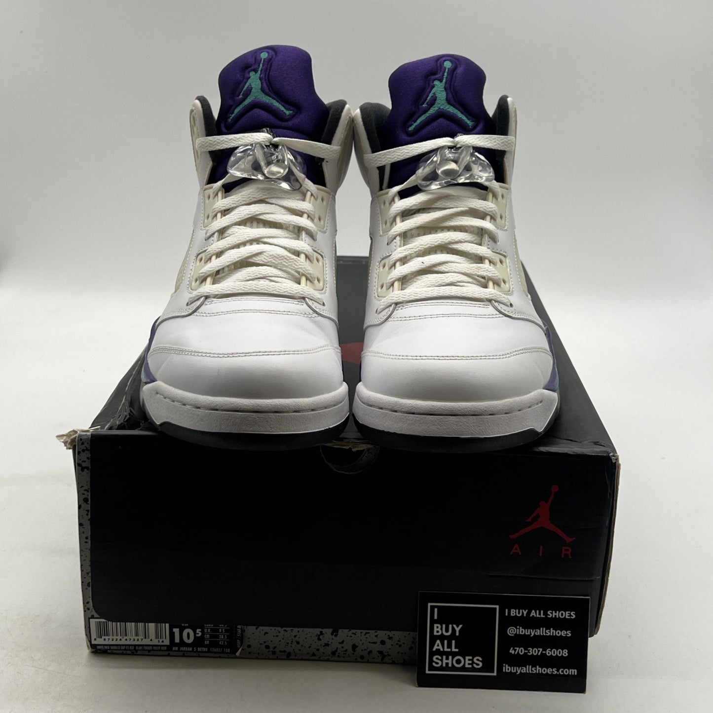 Size 10.5 - Air Jordan 5 Retro Grape 2013 (136027-108)