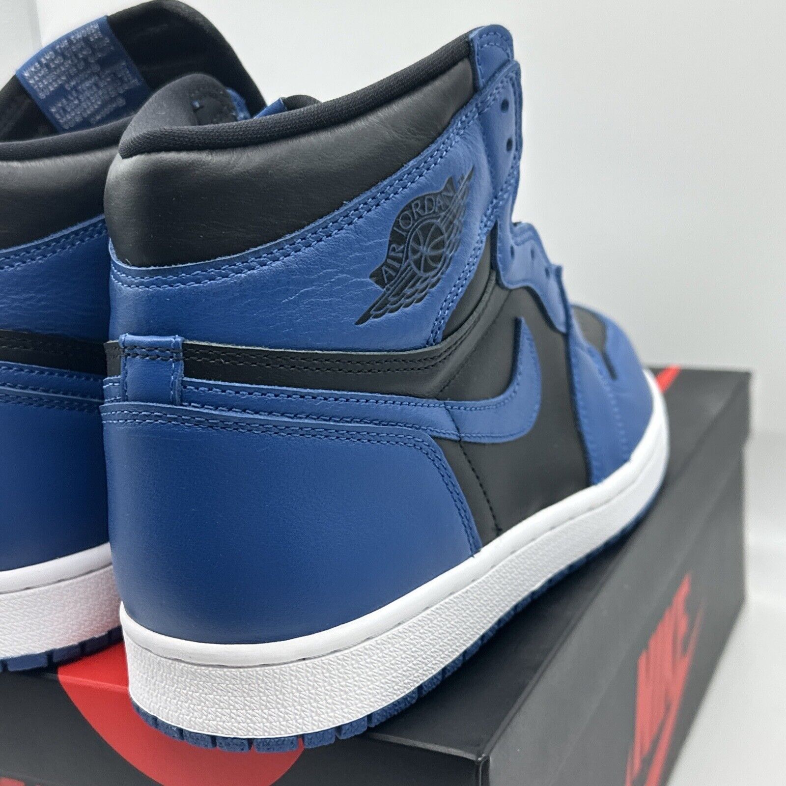 Size 10 - Jordan 1 Retro OG High Dark Marina Blue Premium. Leather OG All Under