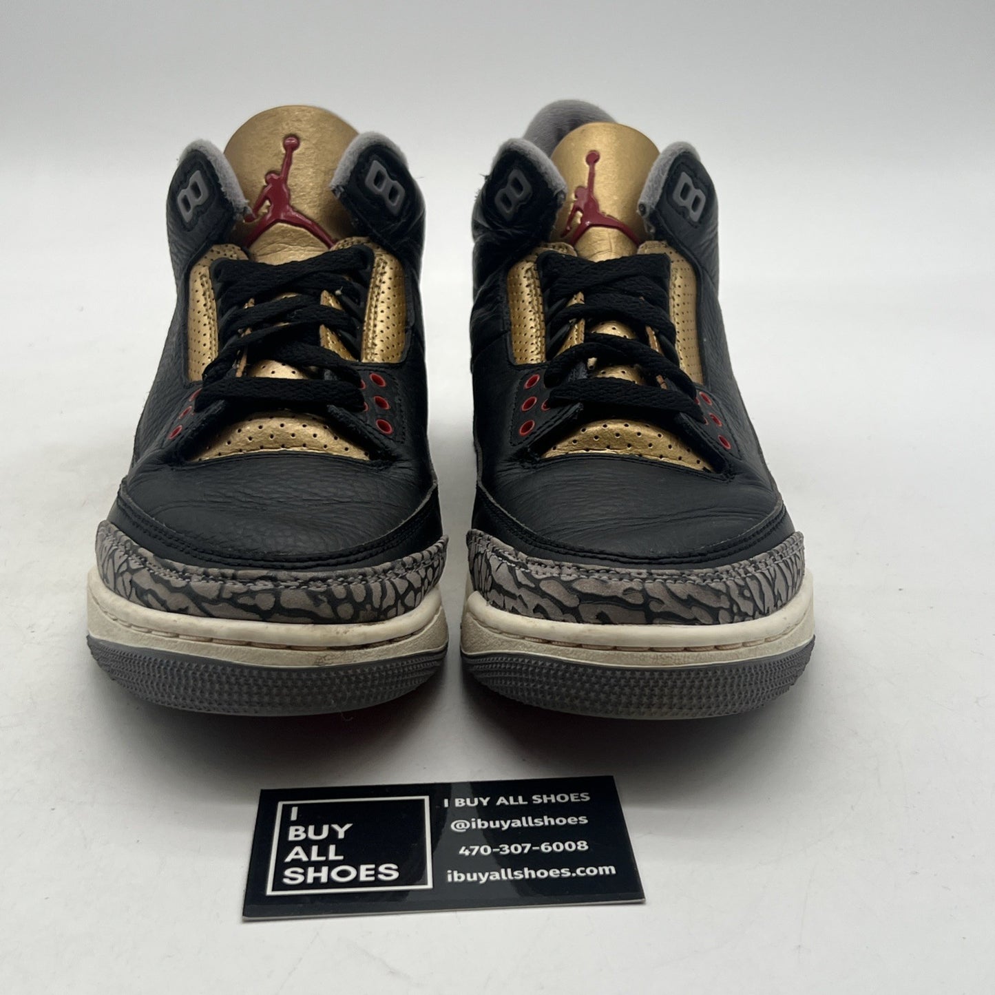 Size 9.5 - Air Jordan 3 Retro Mid Black Gold W (CK9246-067)