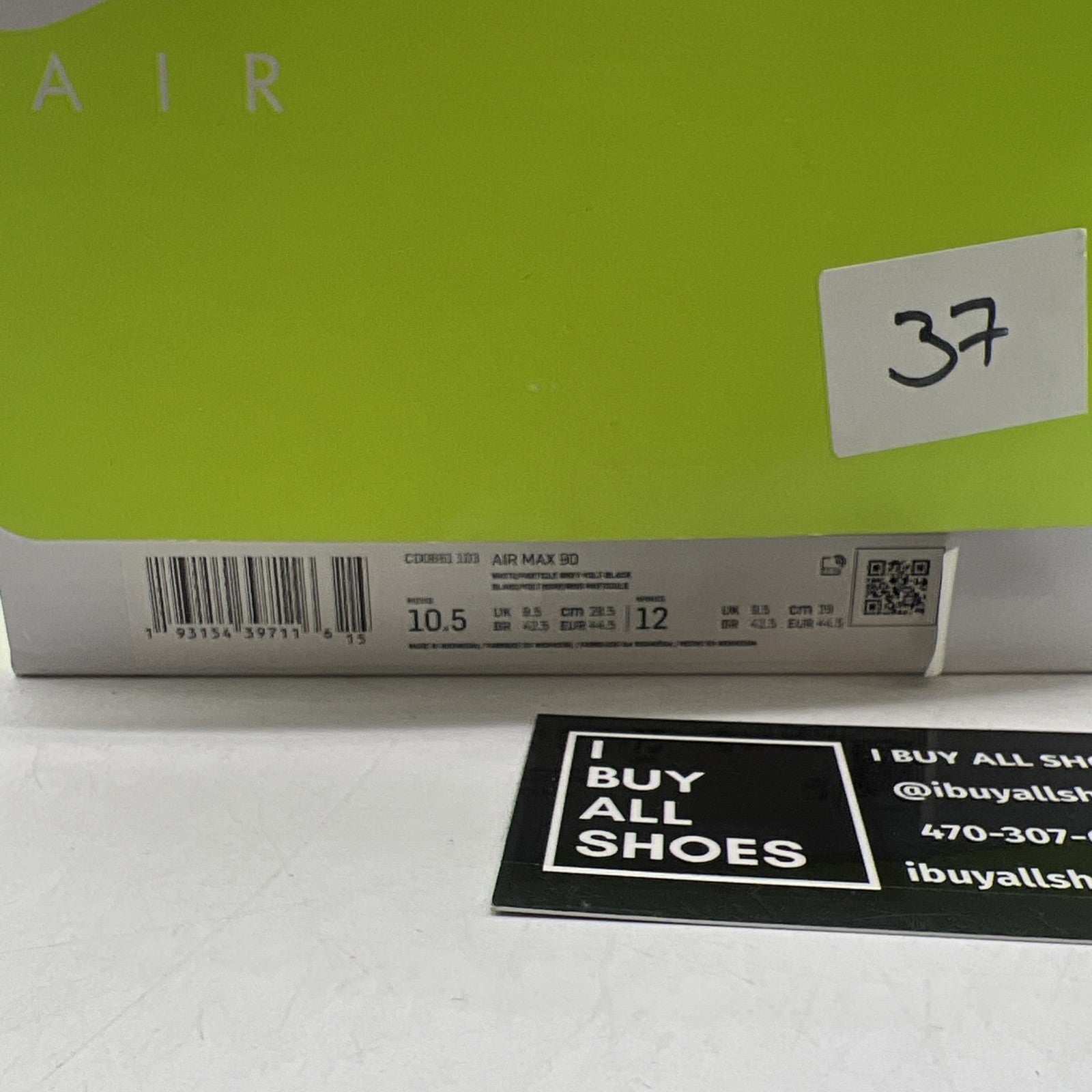 Size 10.5 - Nike Air Max 90 2020 Volt (CD0881-103)
