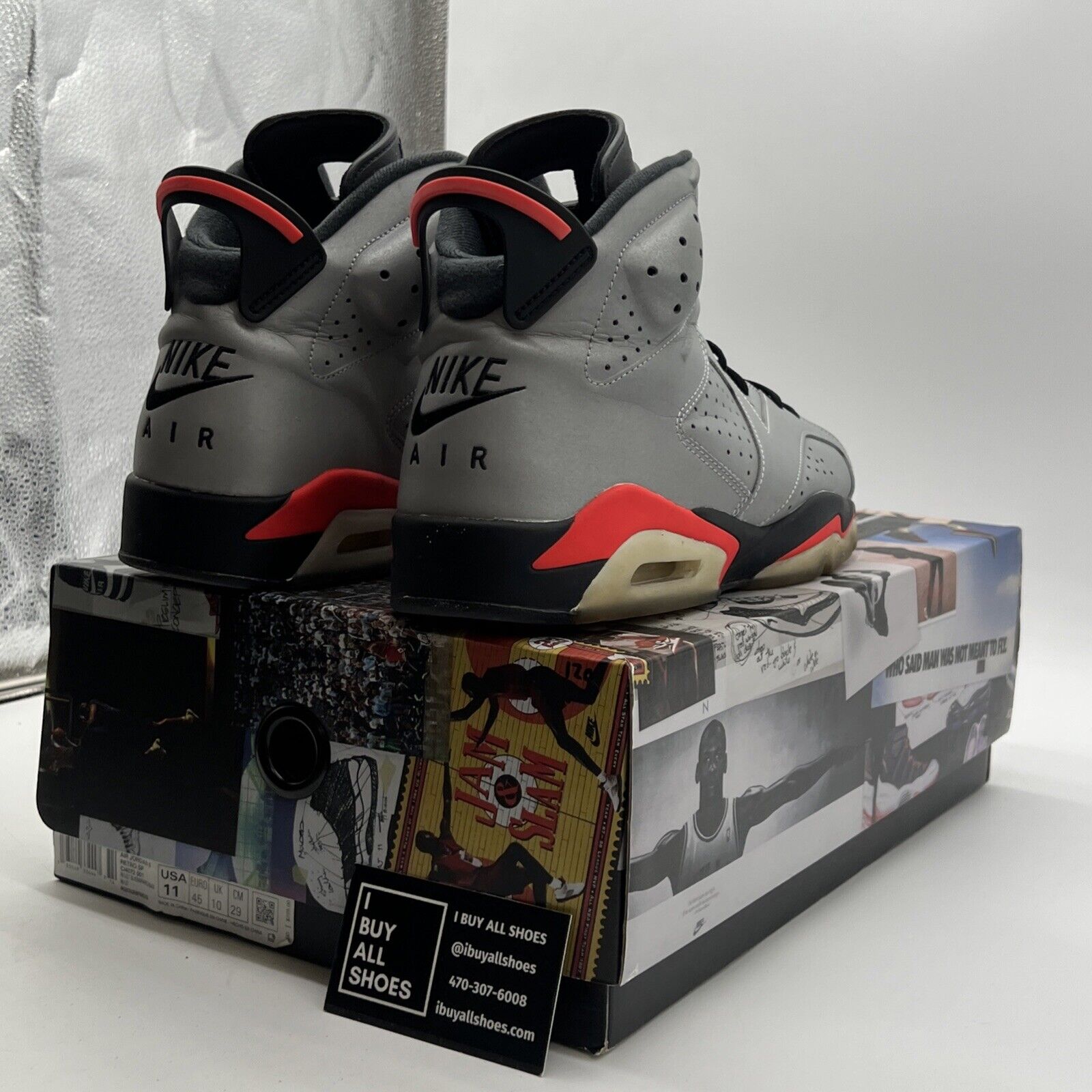 Size 11 - Air Jordan 6 Retro SP Reflections Of A Champion (CI4072-001)