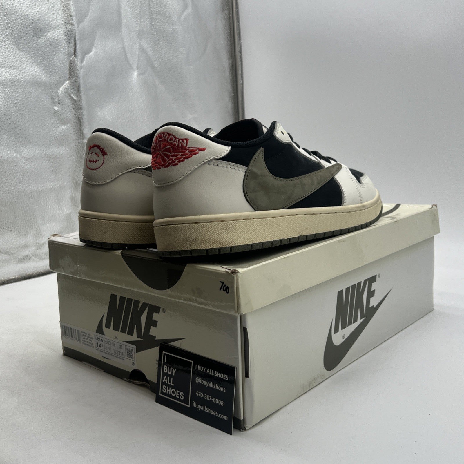 Size 14.5 - Air Jordan 1 Retro OG x Travis Scott Low Olive W (DZ4137-106)