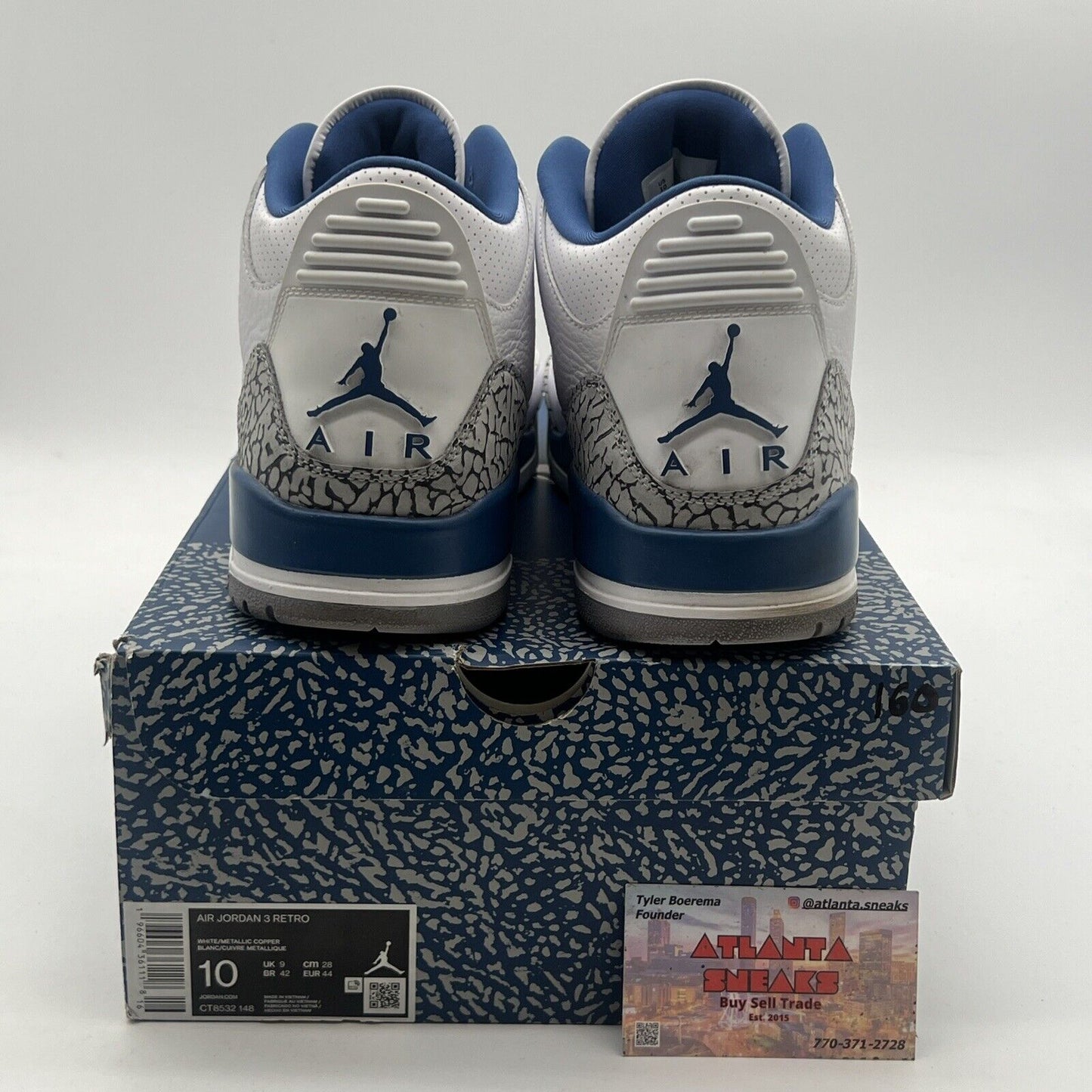 Size 10 - Air Jordan 3 Retro Mid Washington Wizards (CT8532-148)