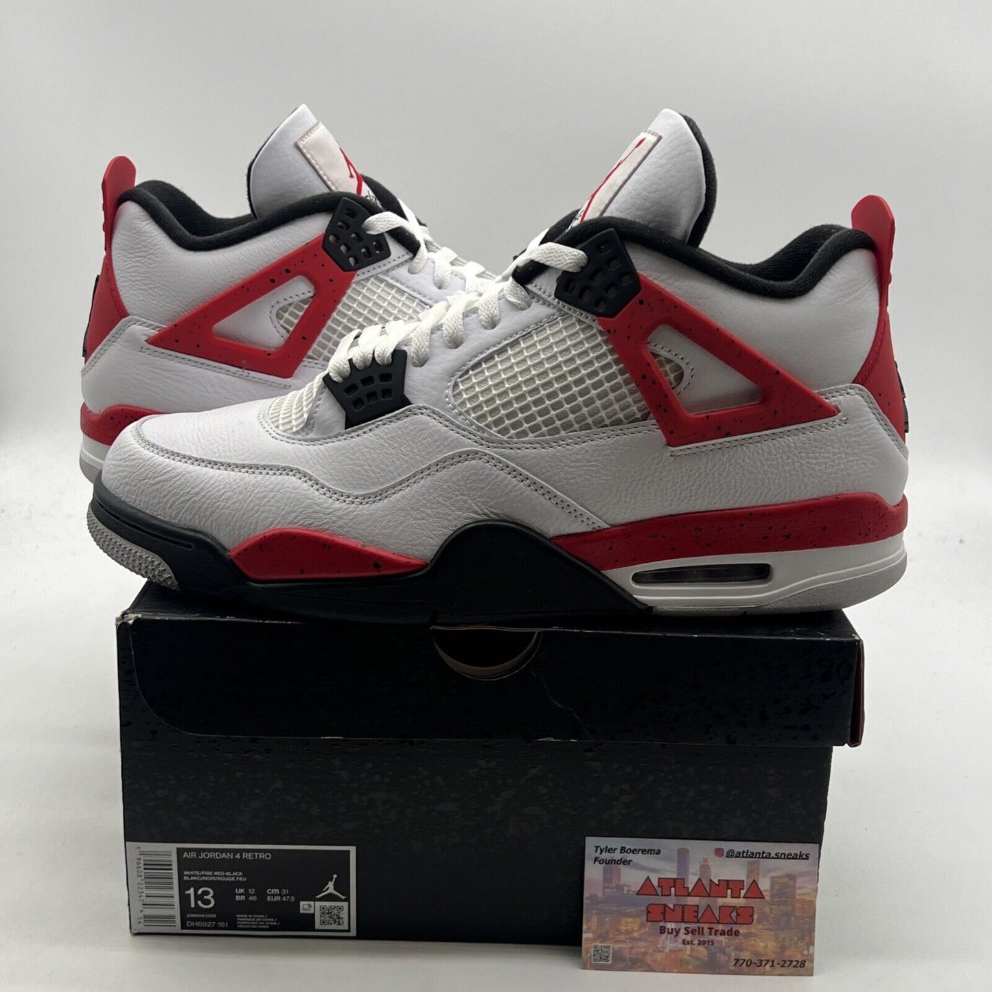 Size 13 - Air Jordan 4 Retro Mid Red Cement (DH6927-161)