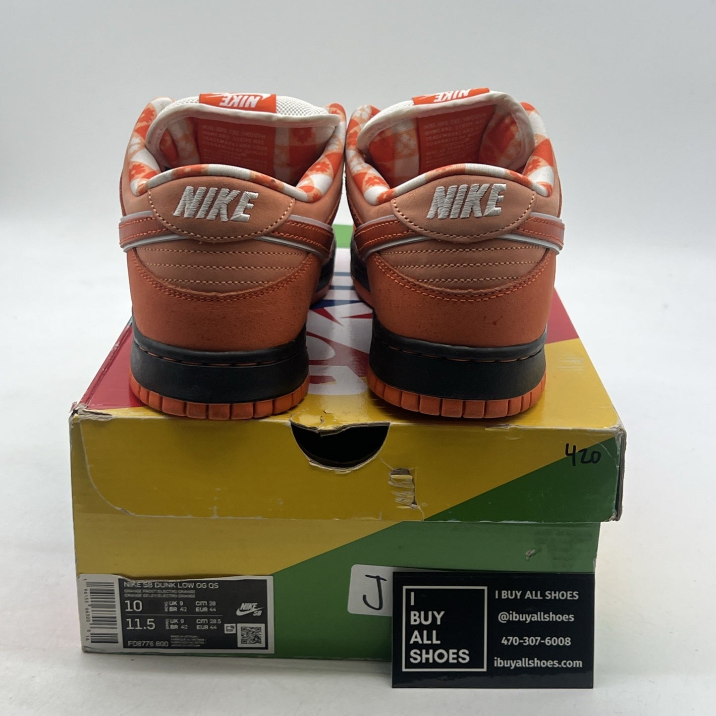 Size 10 - Nike Dunk Low SB x Concepts Orange Lobster (FD8776-800)