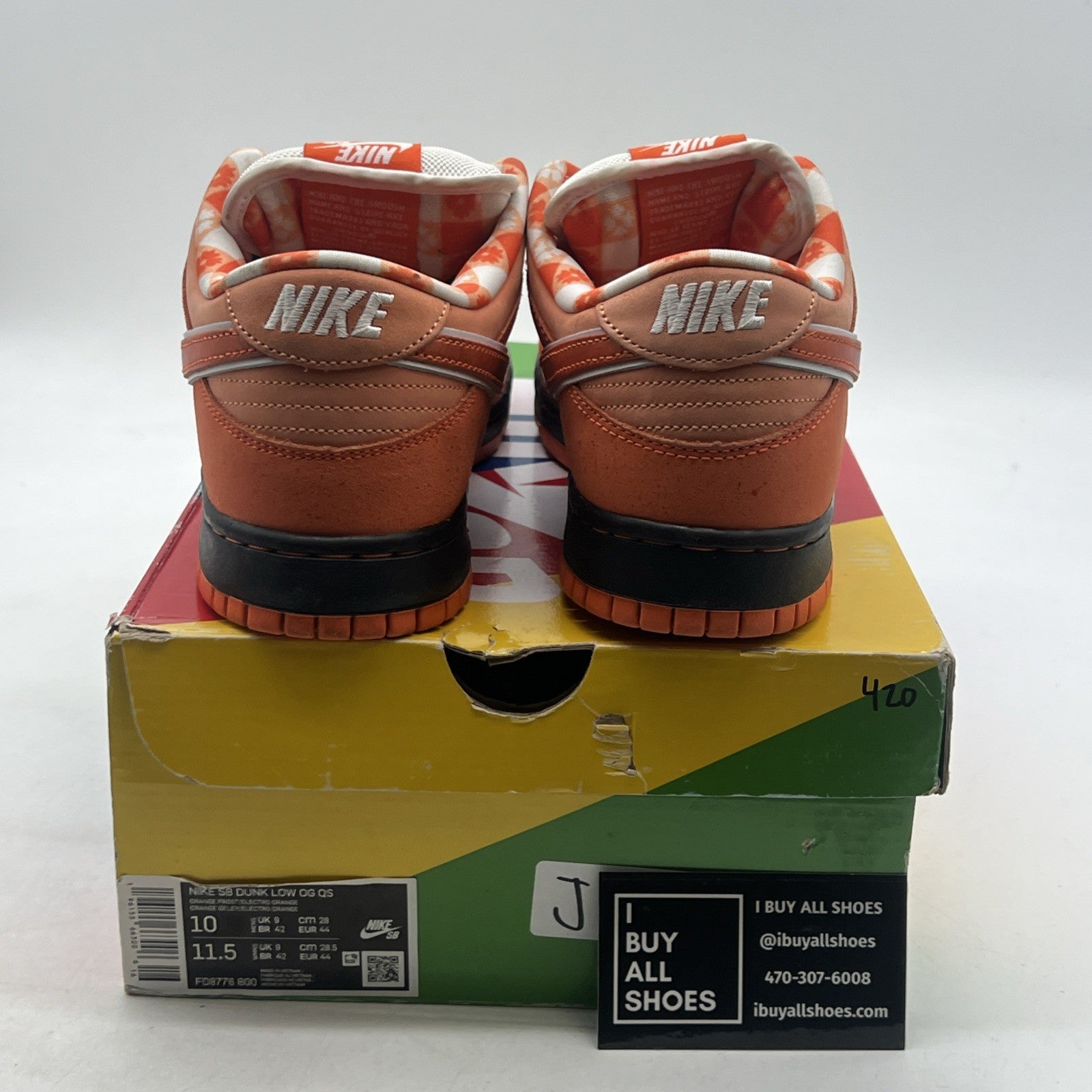 Size 10 - Nike Dunk Low SB x Concepts Orange Lobster (FD8776-800)