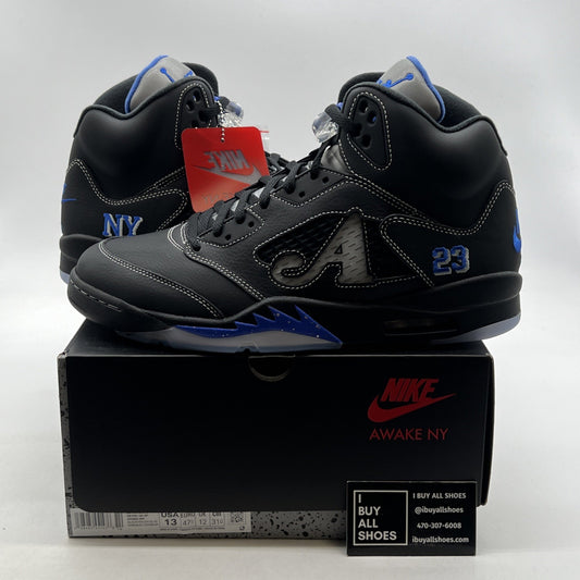 Size 13 - Awake NY x Air Jordan 5 Retro Boro - Racer Blue (DV4982-004)