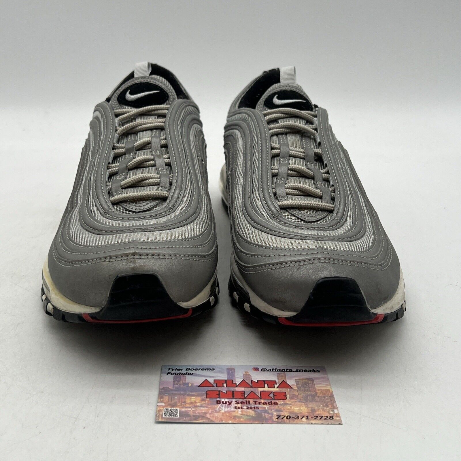 Size 12 - Nike Air Max 97 Reflect Silver Black White (312834-007)