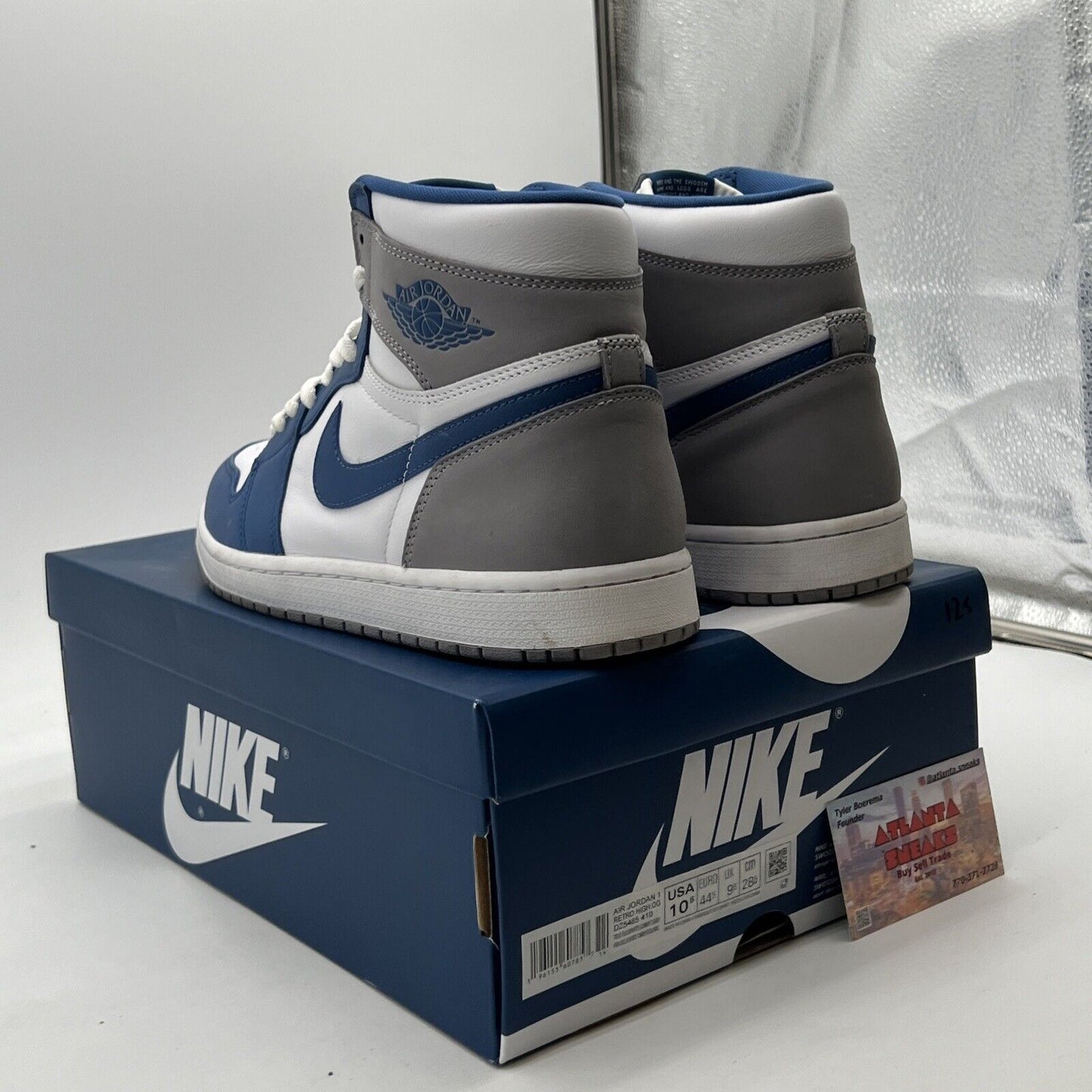 Size 10.5 - Air Jordan 1 Retro OG High True Blue (DZ5485-410)