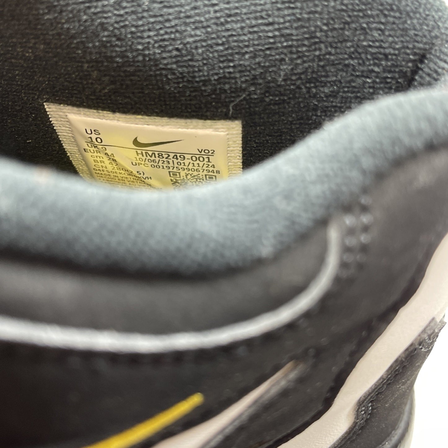 Size 10 -  Air Dt Max ‘96 Black White 2024 Yellow Suede Leather (HM8249-001)