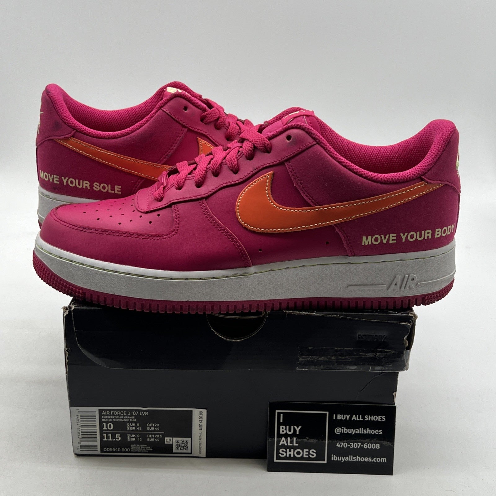 Size 10 - Nike Air Force 1 '07 LV8 World Tour (DD9540-600)