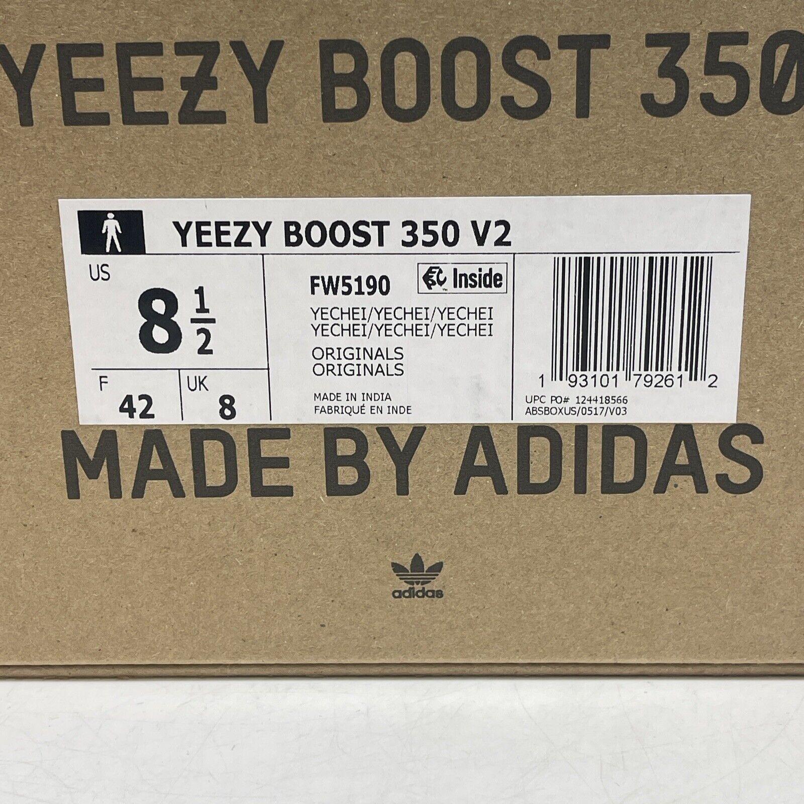 Size 8.5 - adidas Yeezy Boost 350 V2 Yecheil Non-Reflective (FW5190)