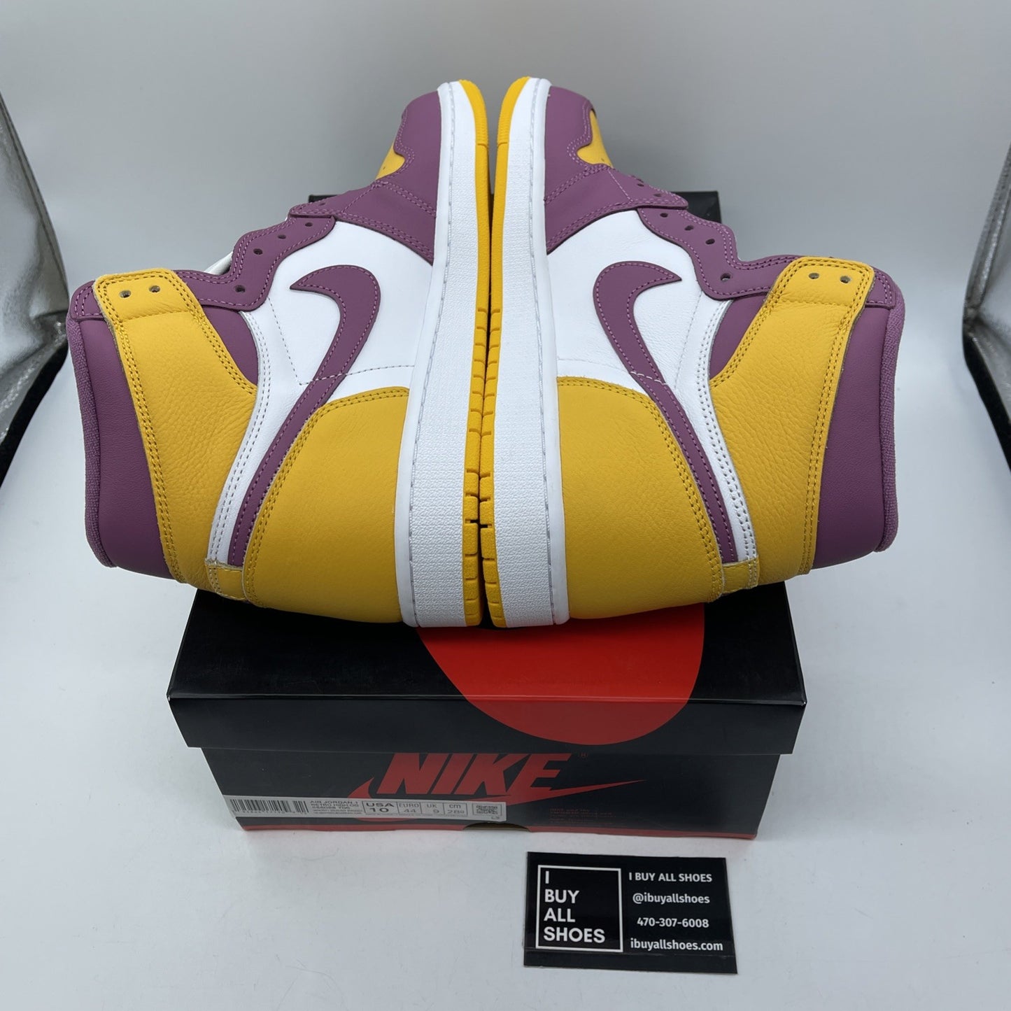 Size 10 - Jordan 1 Retro High OG Brotherhood 2022 Yellow Leather (555088-706)
