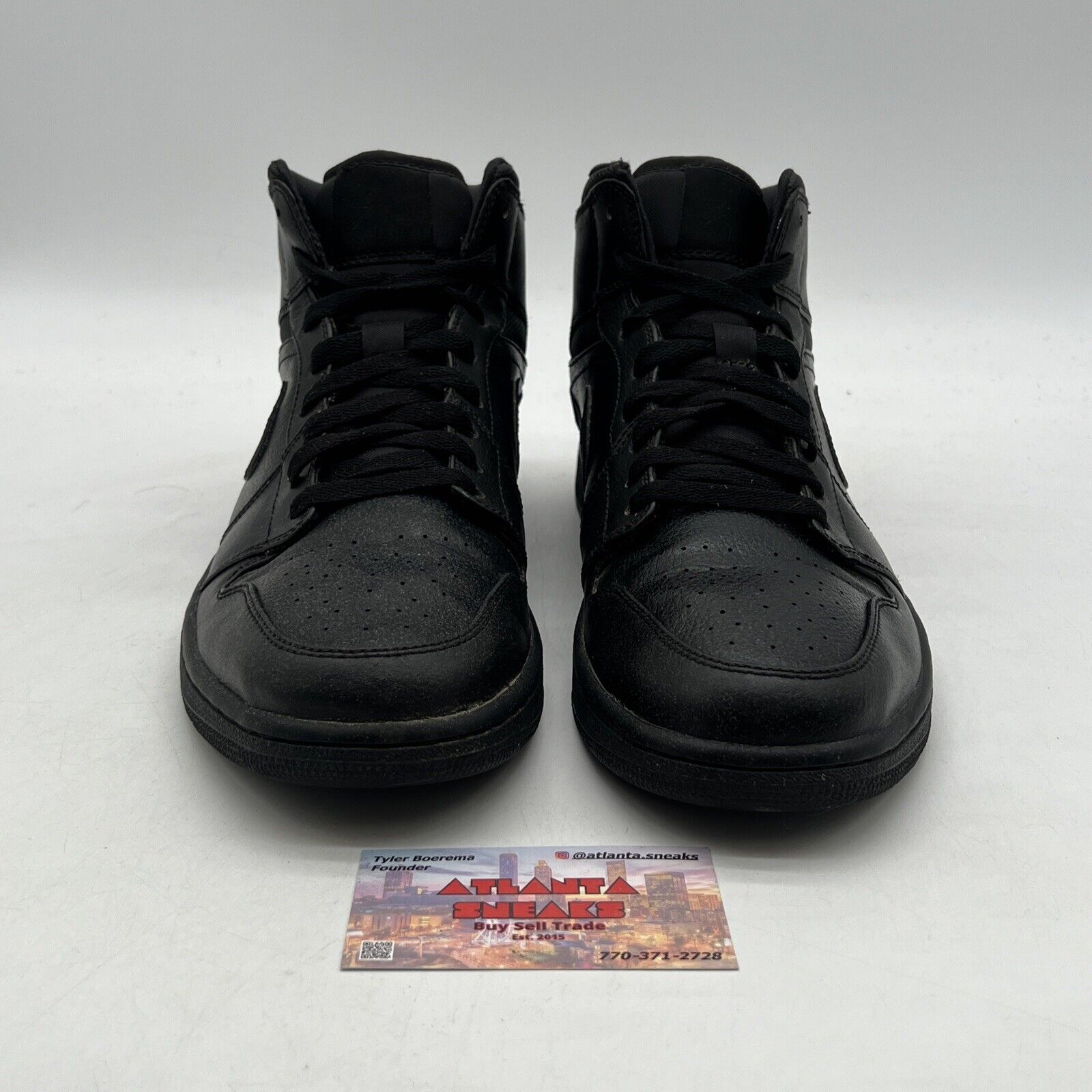 Size 11 - Air Jordan 1 Mid Black (554724-030)