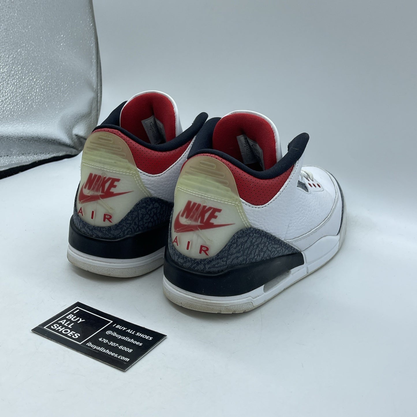 Size 9.5 - Air Jordan 3 Retro Denim SE Fire Red 2020 (CZ6431-100)