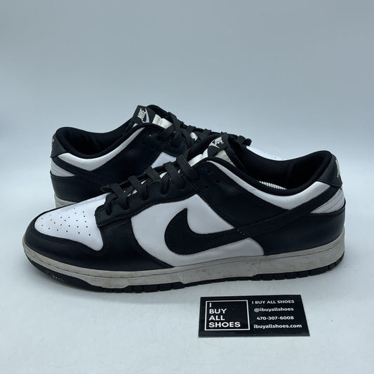 Size 13 - Nike Dunk Low Black White Leather Suede (DD1391-100)