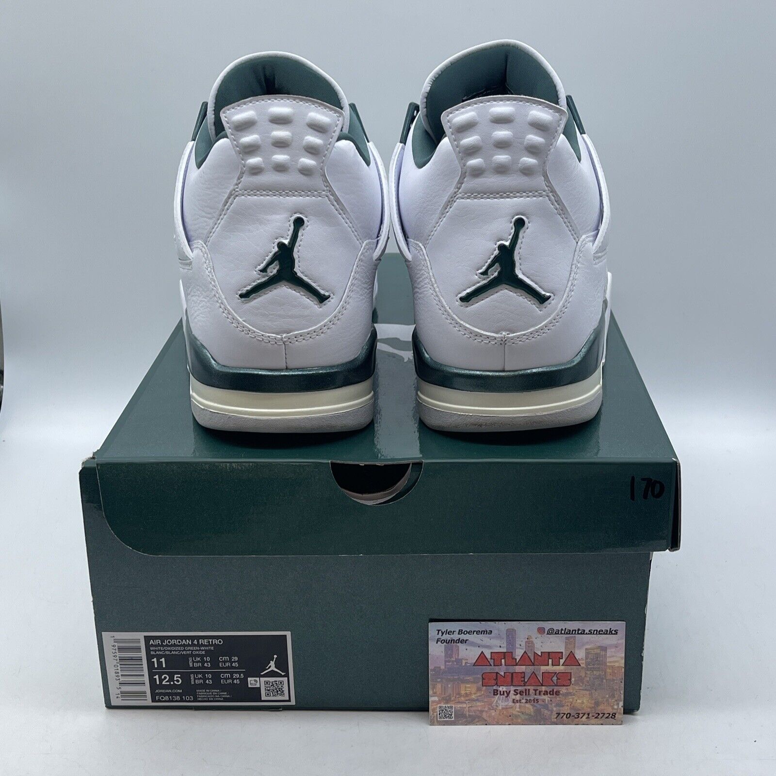 Size 11 - Air Jordan 4 Retro Oxidized Green White Leather (FQ8138-103)