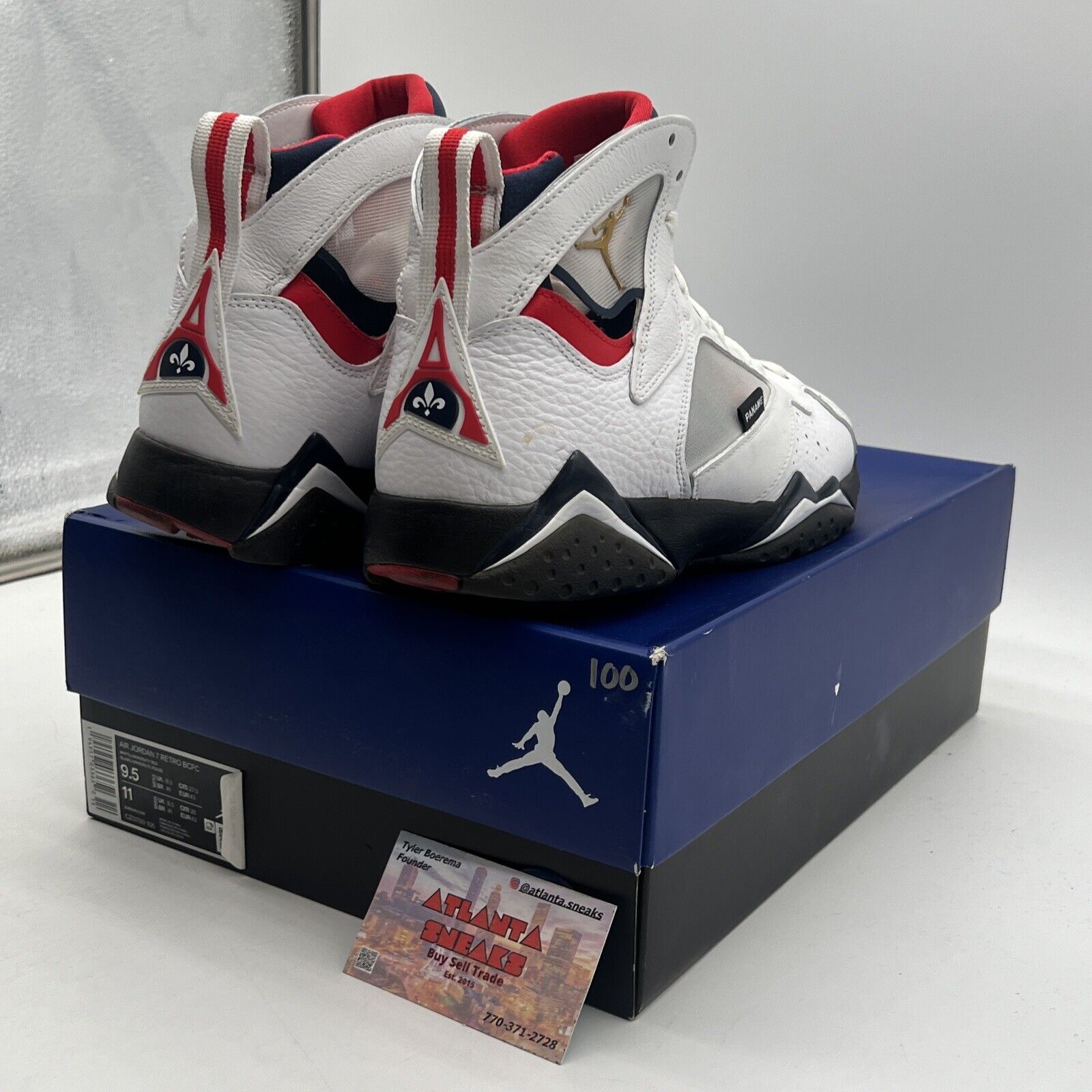 Size 9.5 - Paris Saint-Germain x Air Jordan 7 Retro Paname (CZ0789-105)