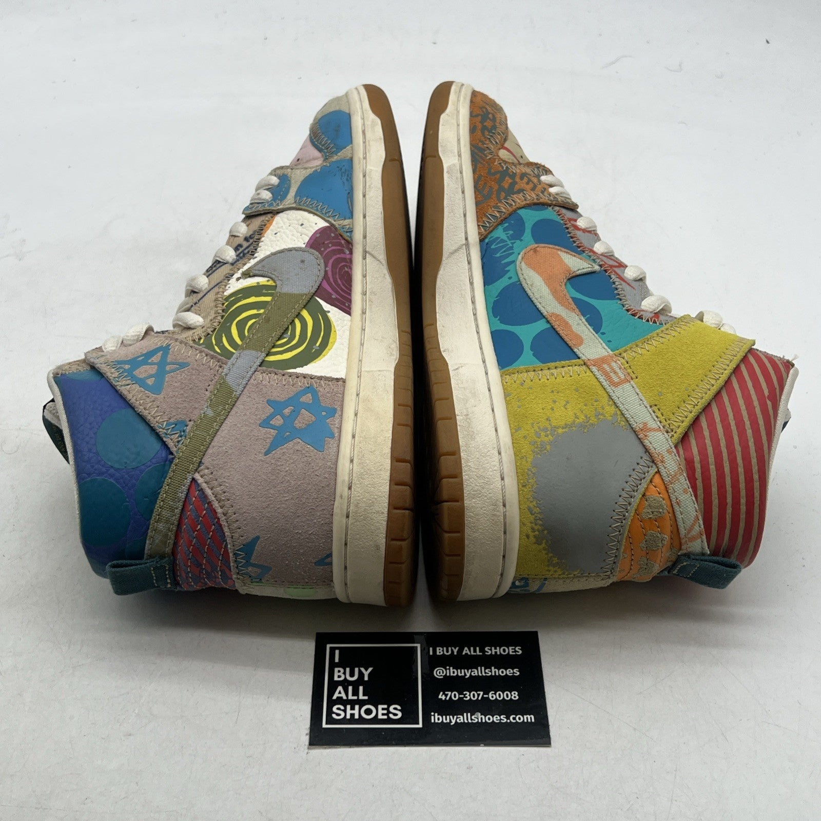 Size 9 - Nike Thomas Campbell x SB Dunk High What The (918321-381)