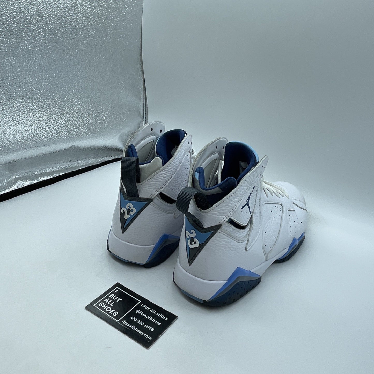 Size 10 - Air Jordan 7 Retro 2015 French Blue White Leather (304775-107)