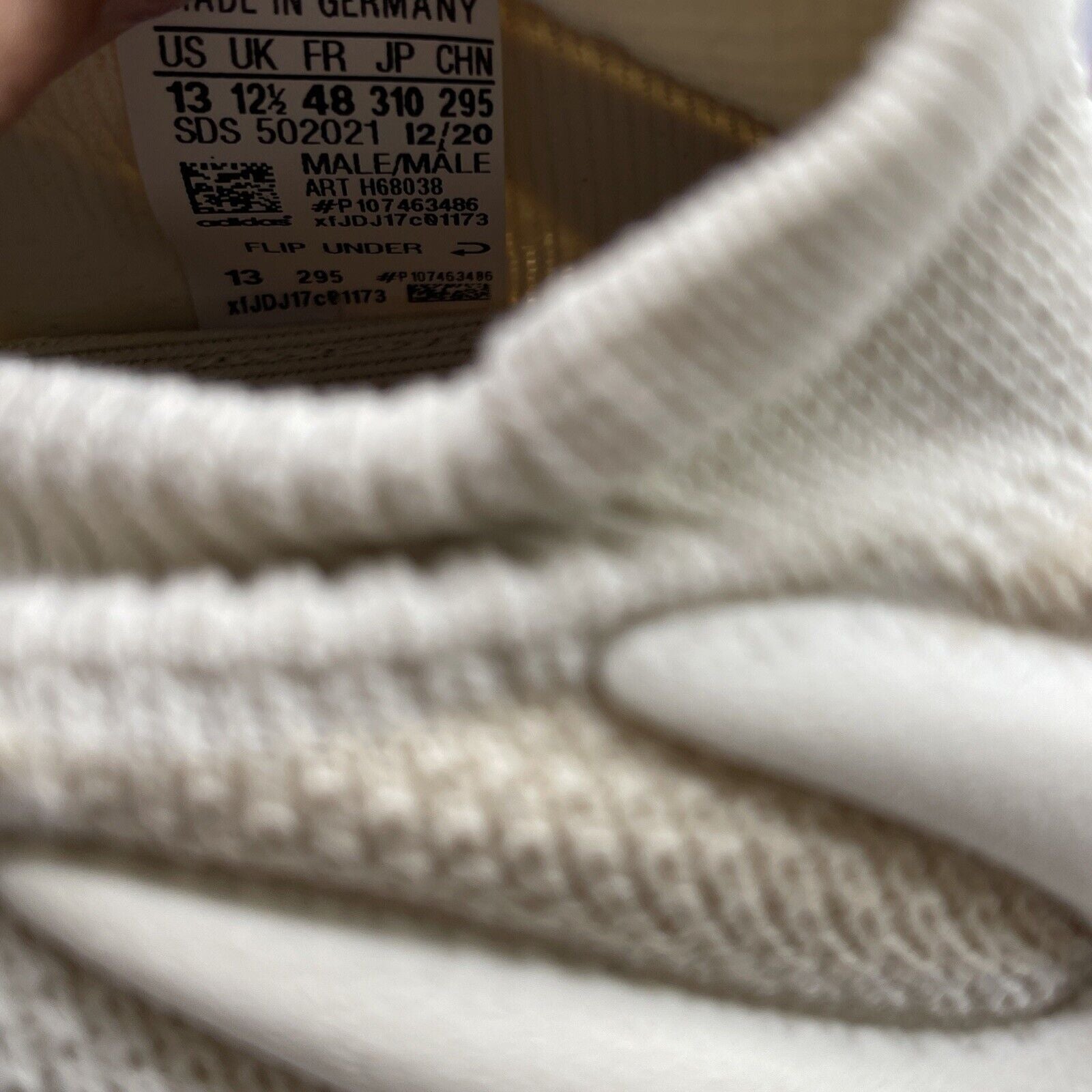 Size 13 - adidas Yeezy 450 Cloud White (H68038)
