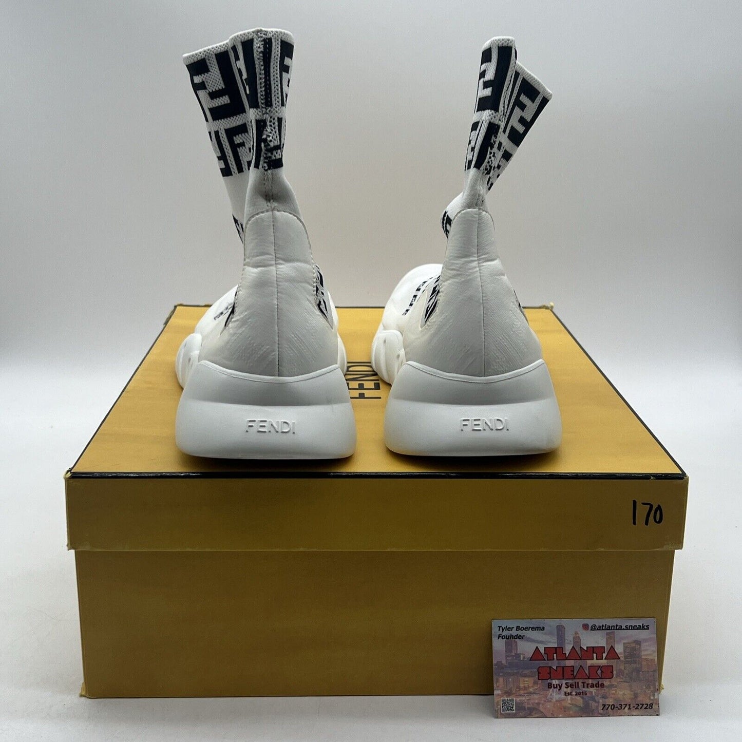 Size 9 - Fendi sneakers white and black