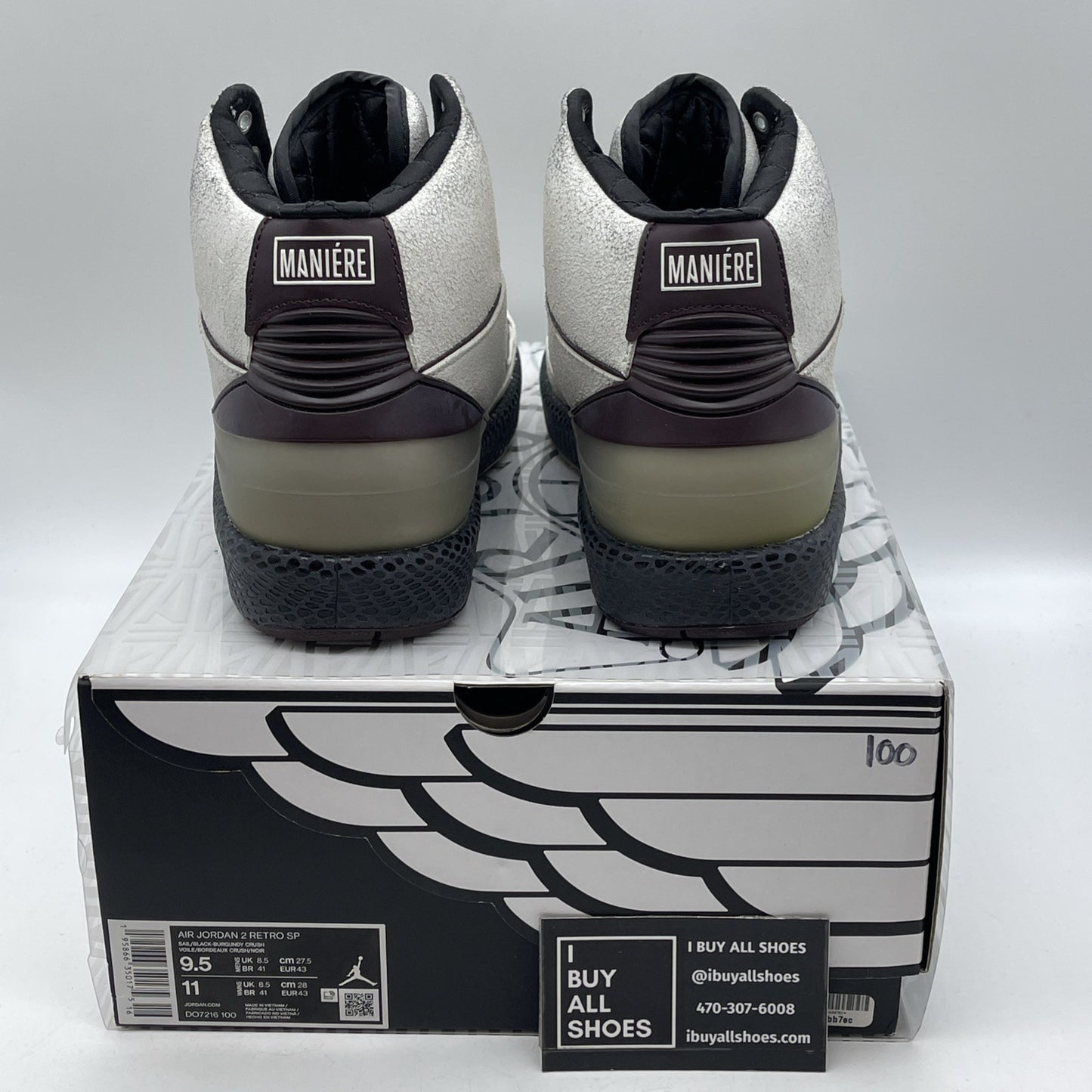 Size 9.5 - Air Jordan 2 A Ma Maniere (DO7216-100)