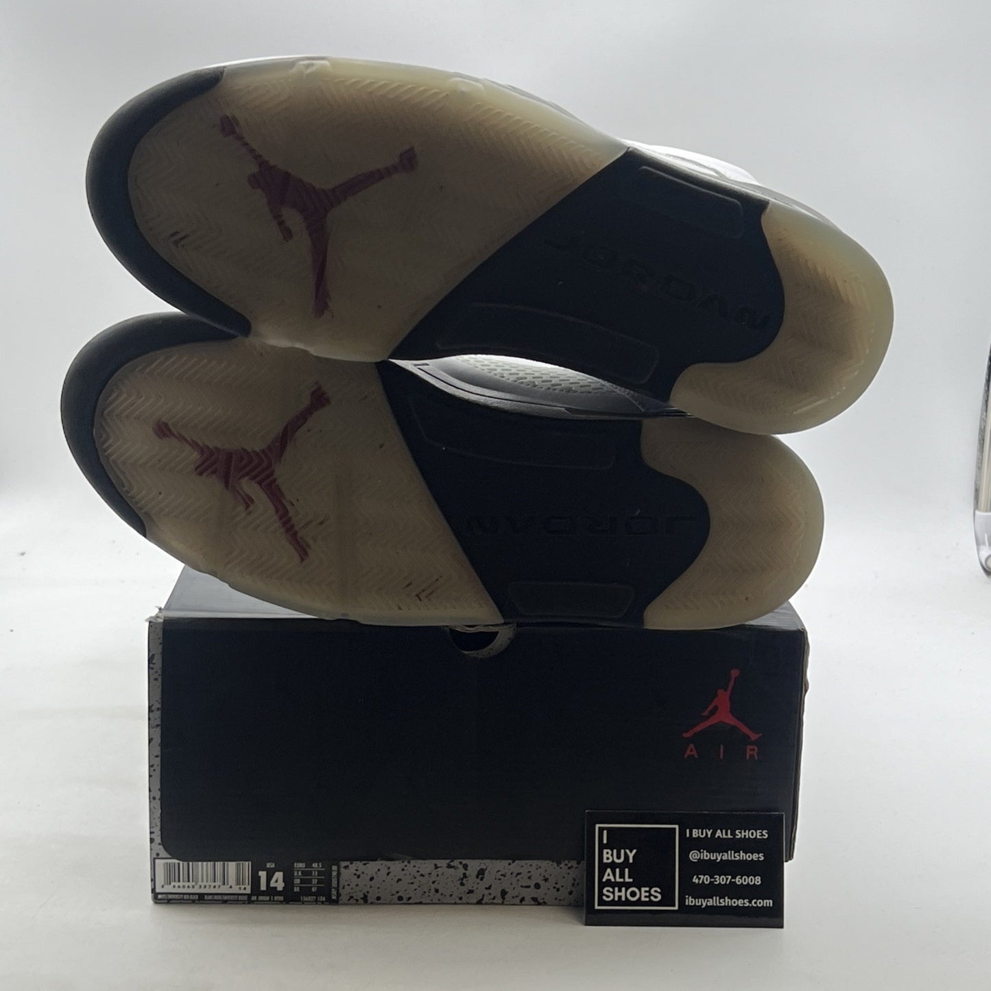 Size 14 - Air Jordan 5 Retro White Cement (136027-104)