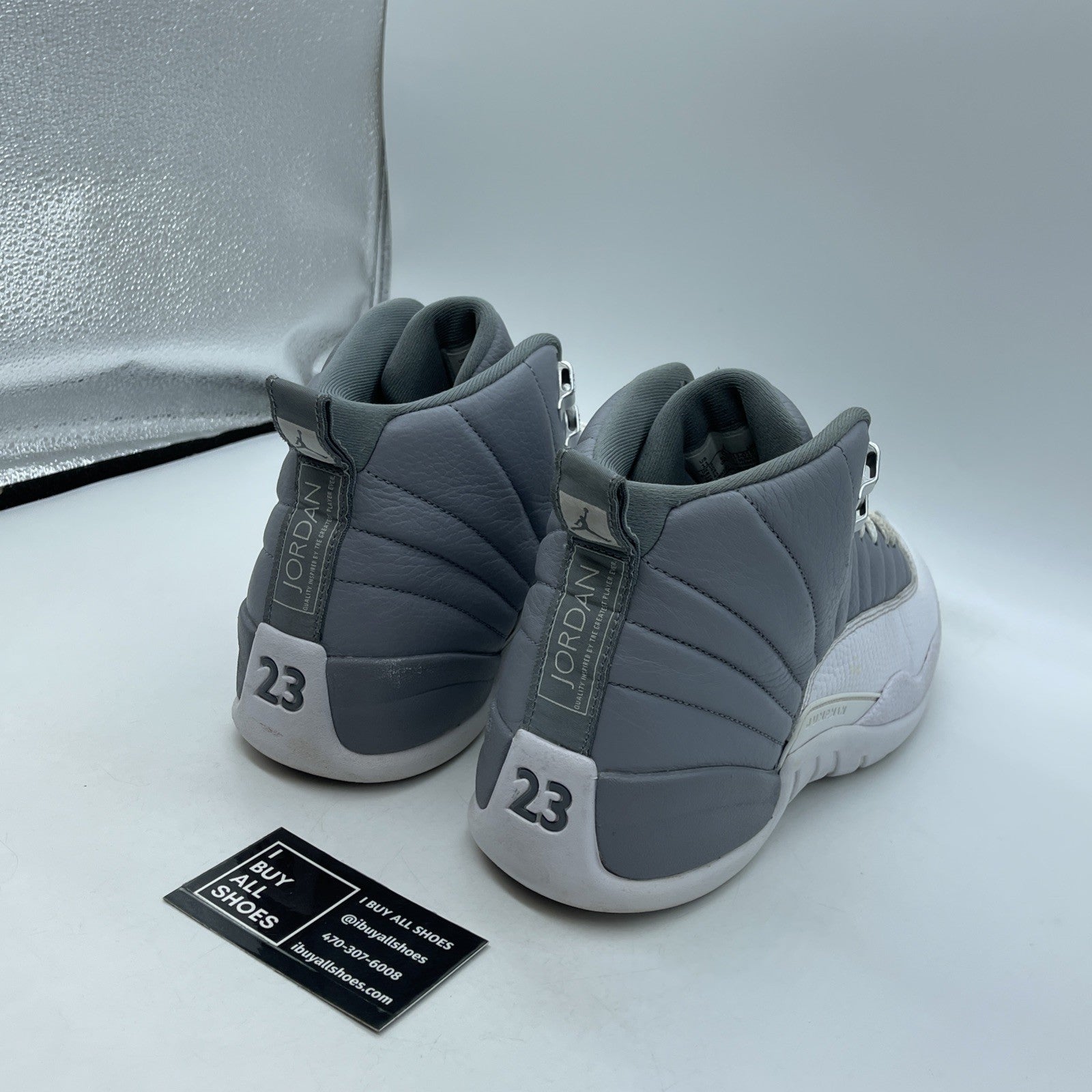 Size 11 - Jordan 12 Stealth 2022 Grey White Silver Leather (CT8013-015
