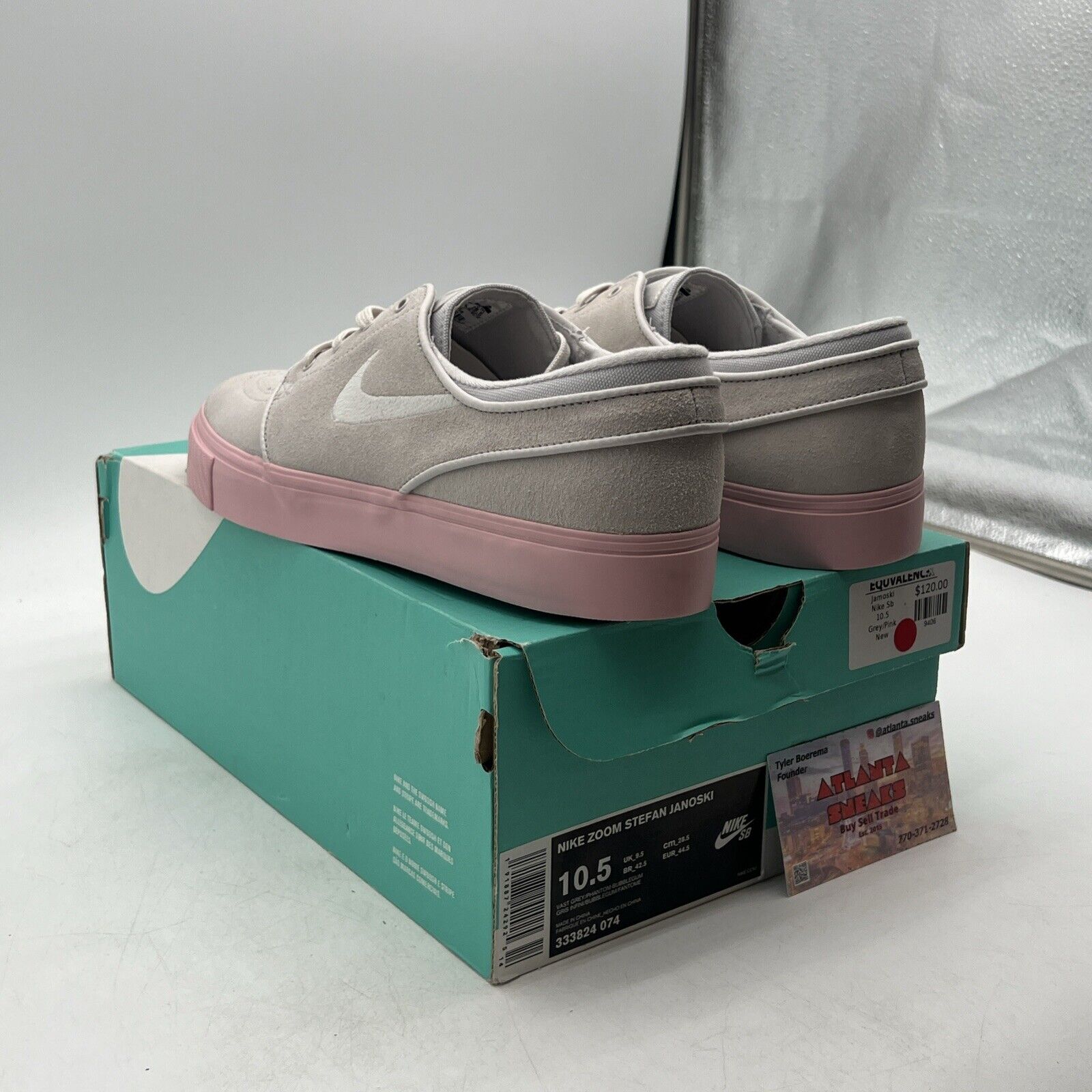 Size 10.5 - Nike Zoom Stefan Janoski Phantom Bubblegum (333824-074)