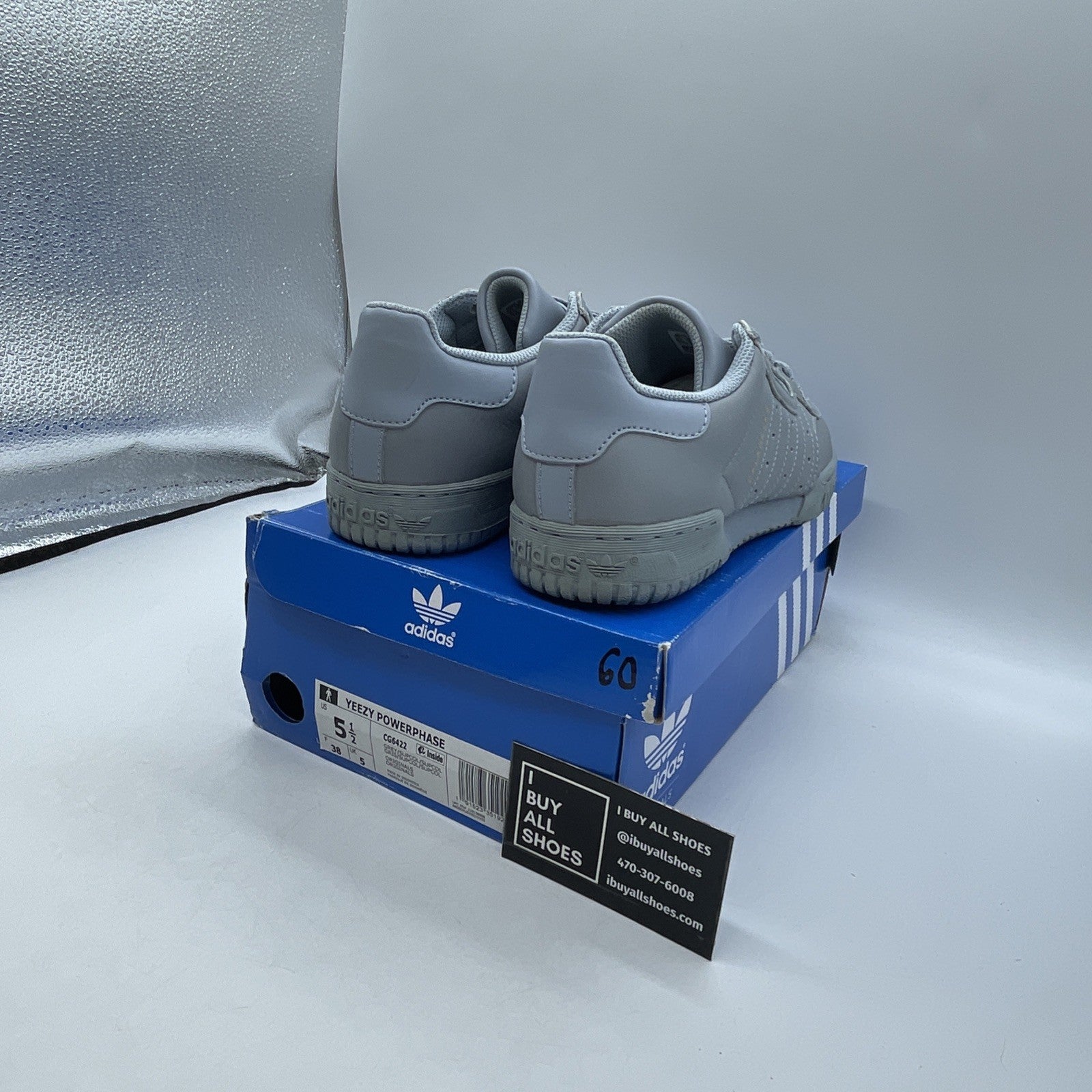 Size 5.5 - adidas Yeezy PowerPhase Calabasas Grey (CG6422)