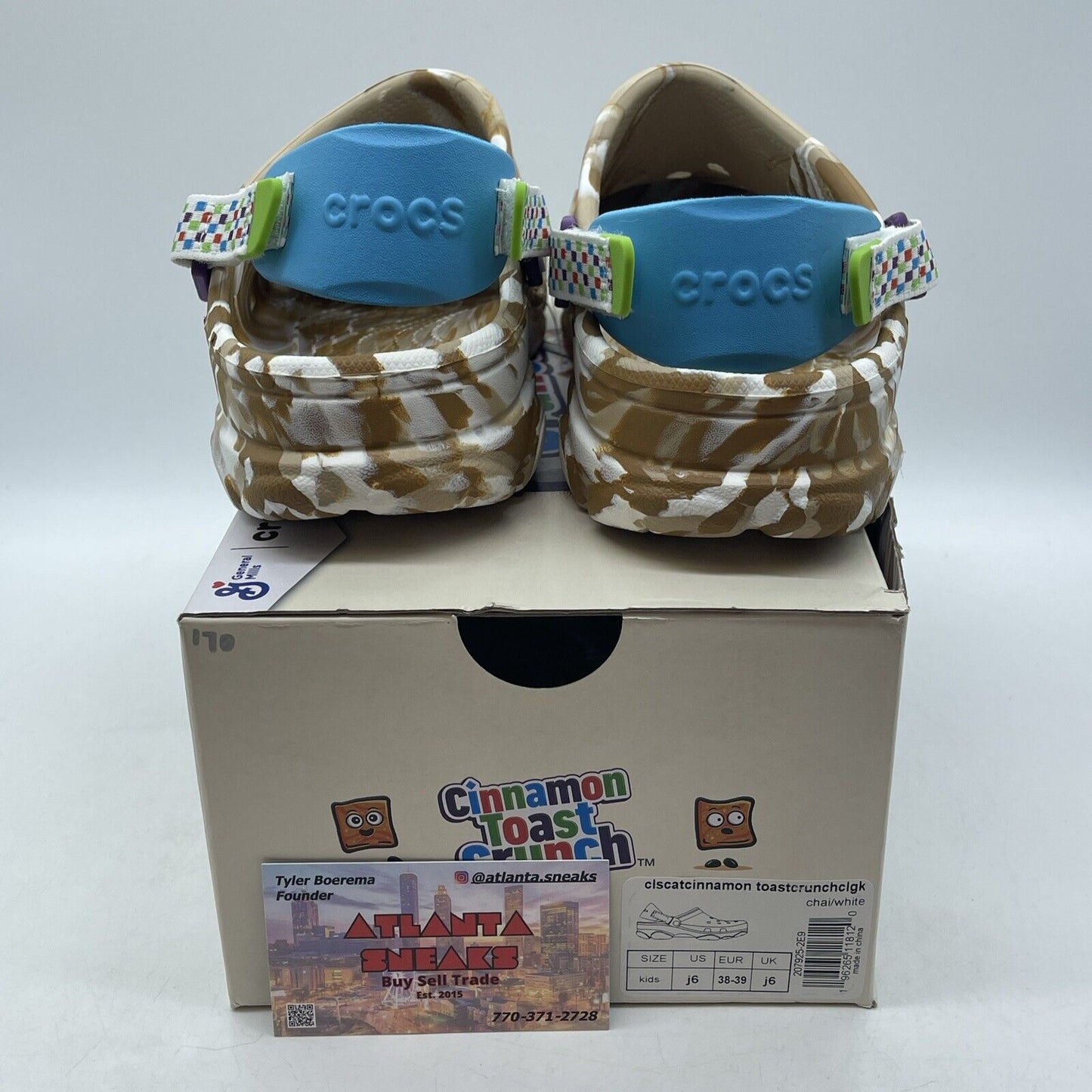 Size 6Y - Crocs X Classic Cinnamon Toast Crunch Kid's Clogs (207925-2E9)