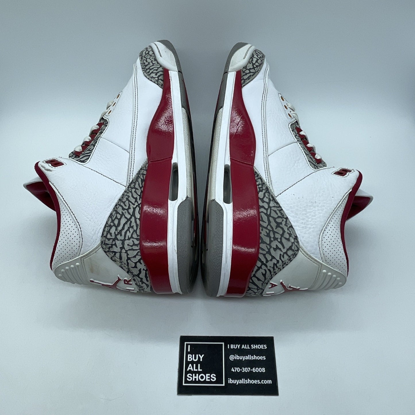 Size 11.5 - Jordan 3 Retro Mid Cardinal Red White Suede Leather (CT8532-126)