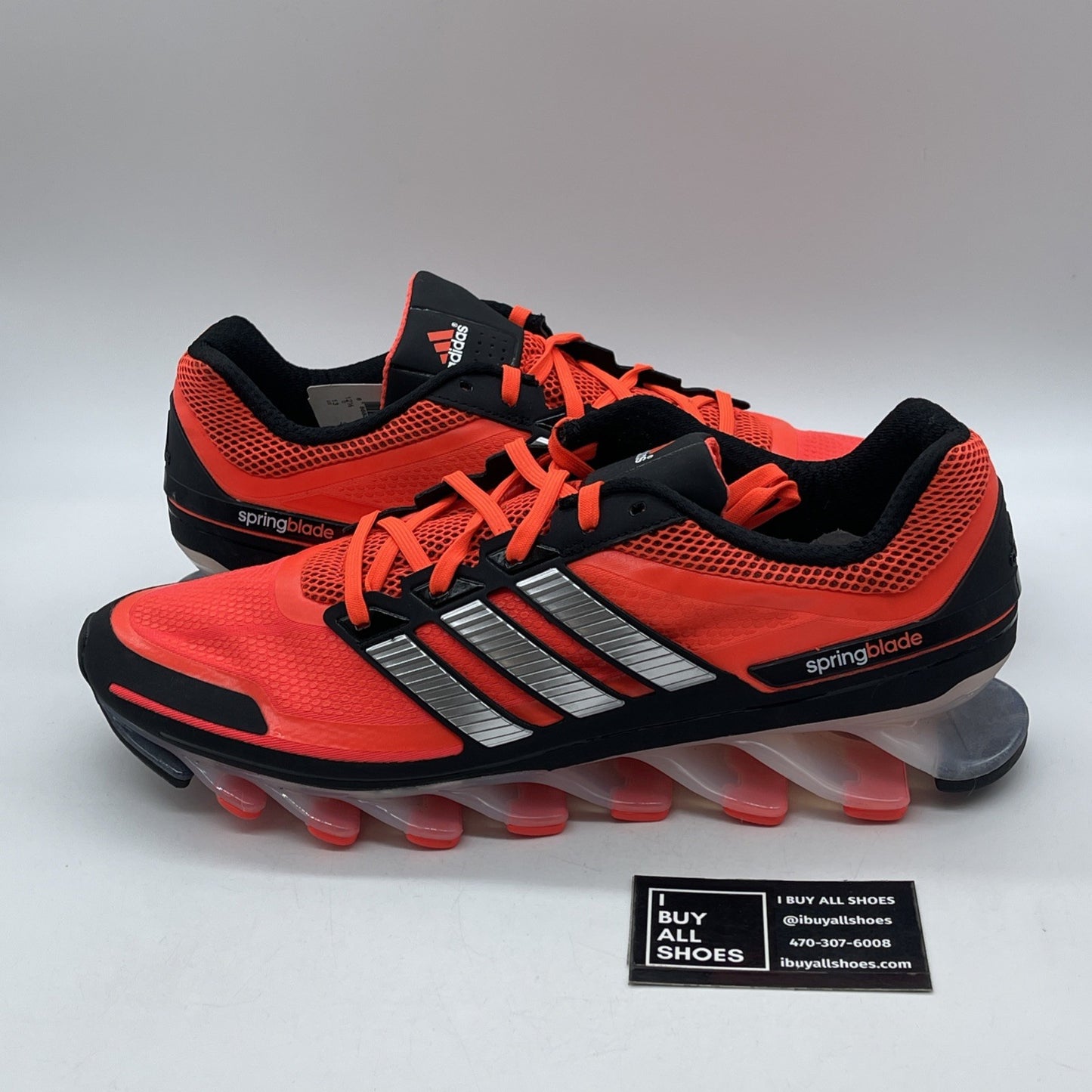 Size 13 - adidas Springblade Infrared Orange Black Suede Leather (G66971)