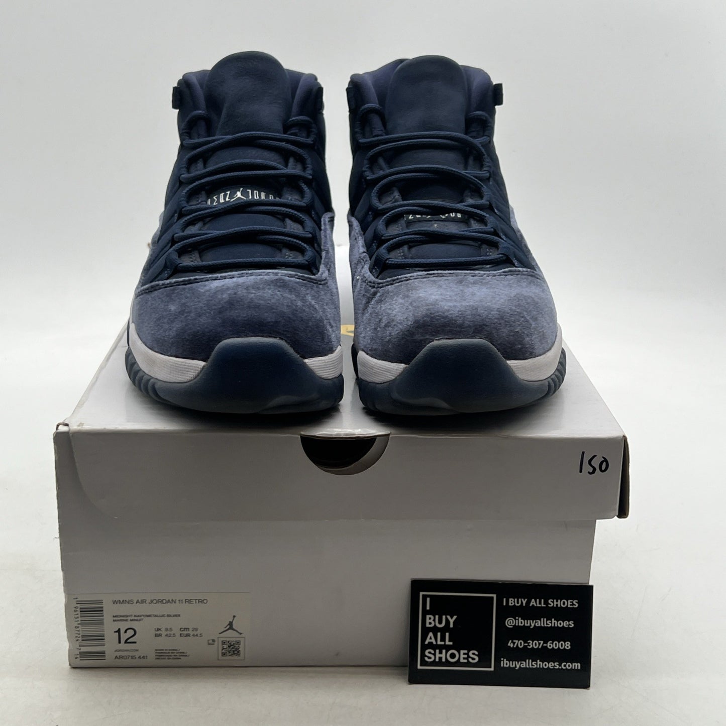 Size 12 - Air Jordan 11 Midnight Navy Velvet 2022 (AR0715-441)