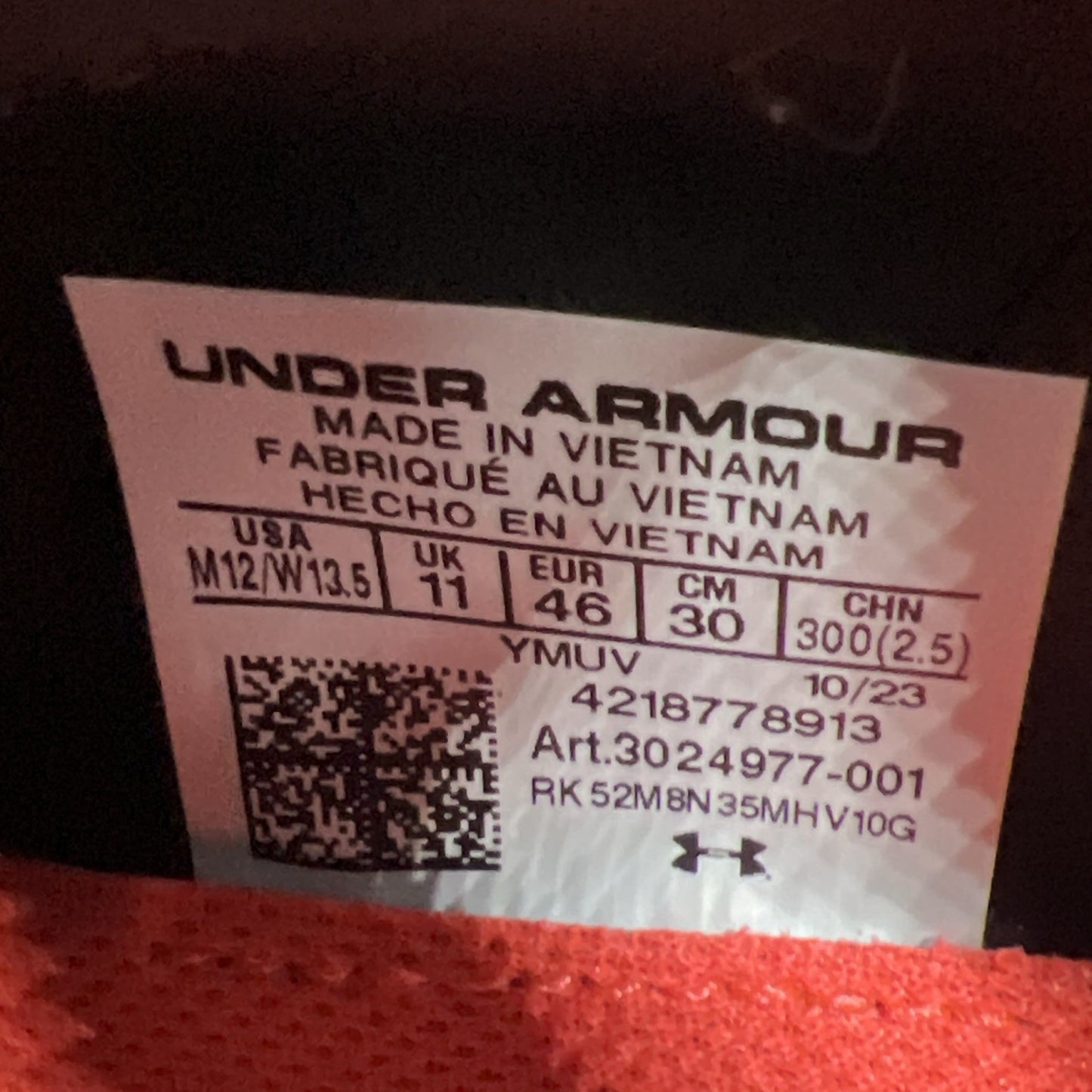 Size 12 - Under Armour Flow FUTR X Elite Black Beta (3024977-001)