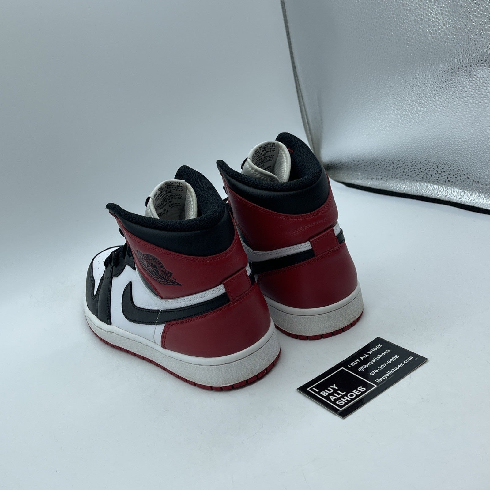 Size 9.5 - Air Jordan 1 Retro OG 2013 High Black Toe Leather (555088-184)