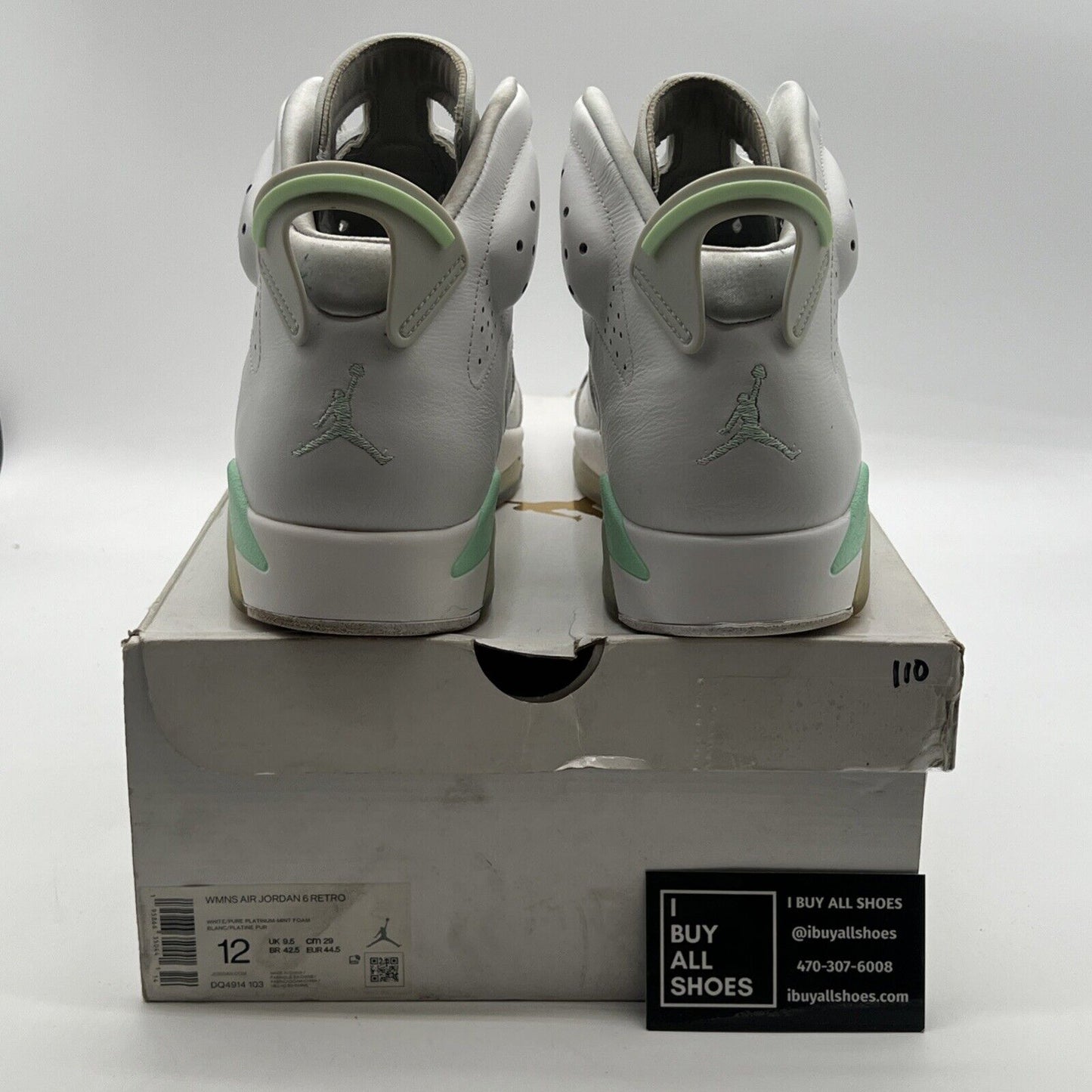Size 12 - Air Jordan 6 Retro Mint Foam W (DQ4914-103)