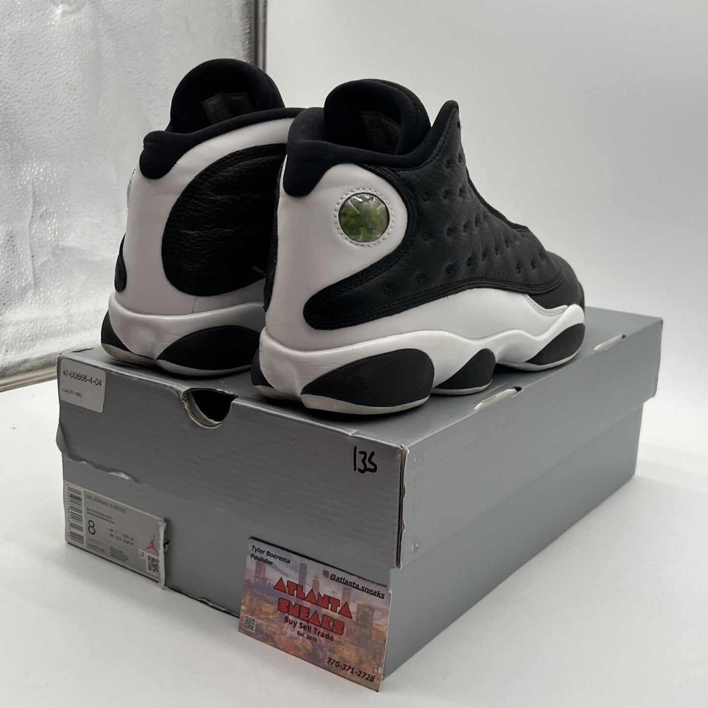 Size 8 - Air Jordan 13 Retro Reverse He Got Game Black White Leather 414571-061