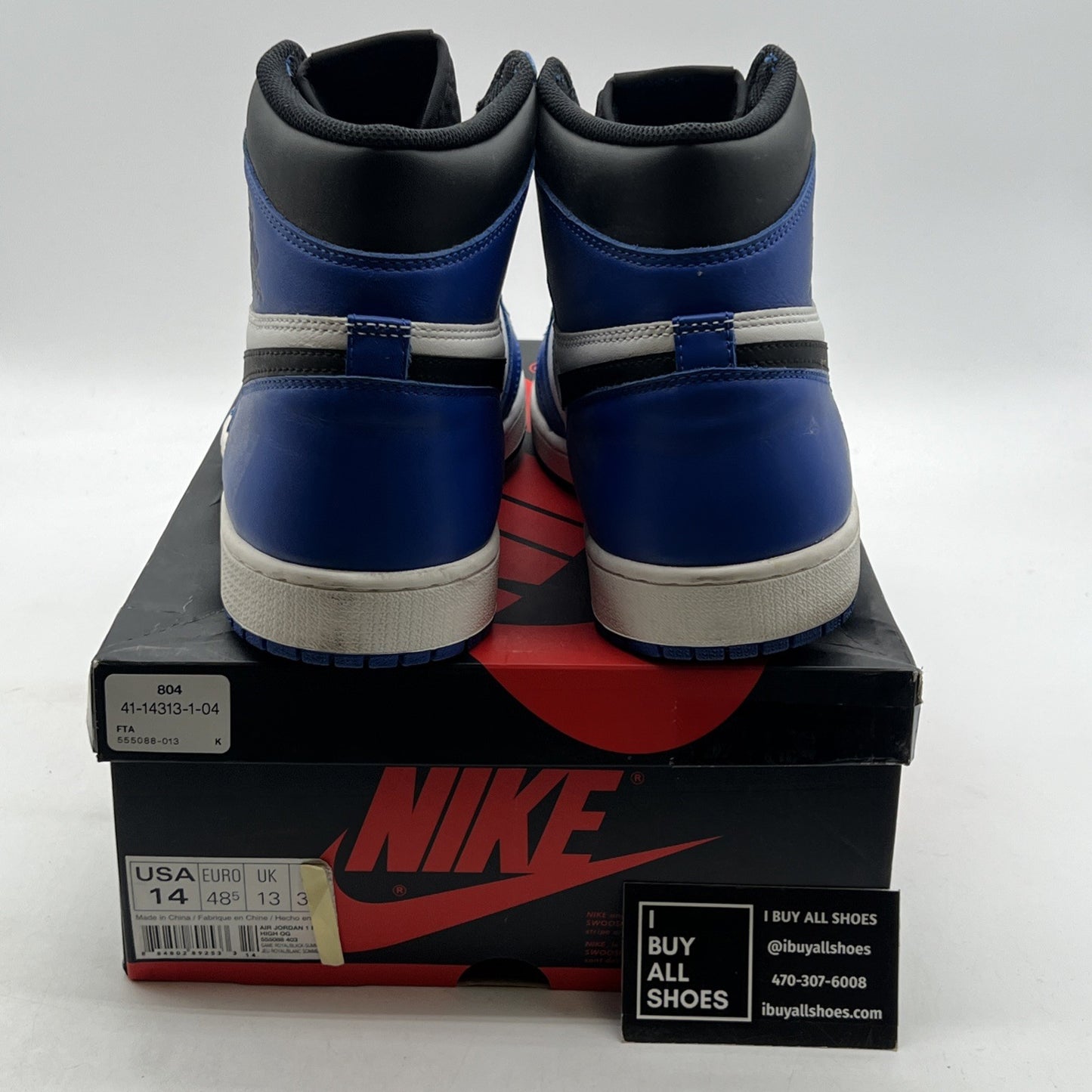 Size 14 - Air Jordan 1 Retro High OG Game Royal 2018 (555088-403)